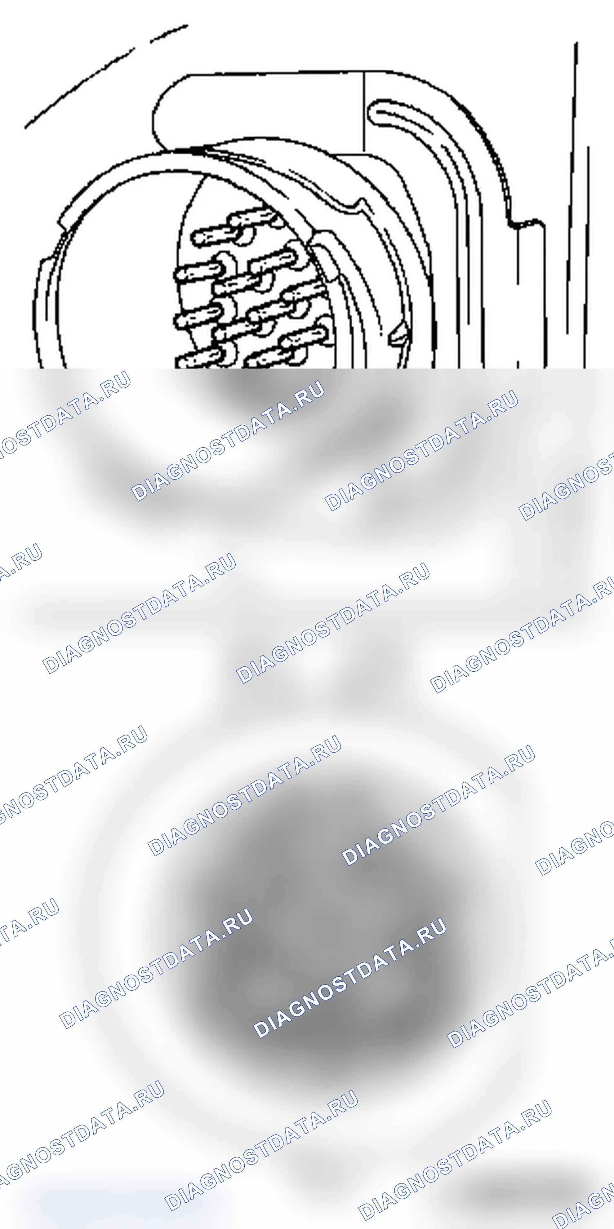 Расположение разъемов жгутов проводов. Opel Omega B