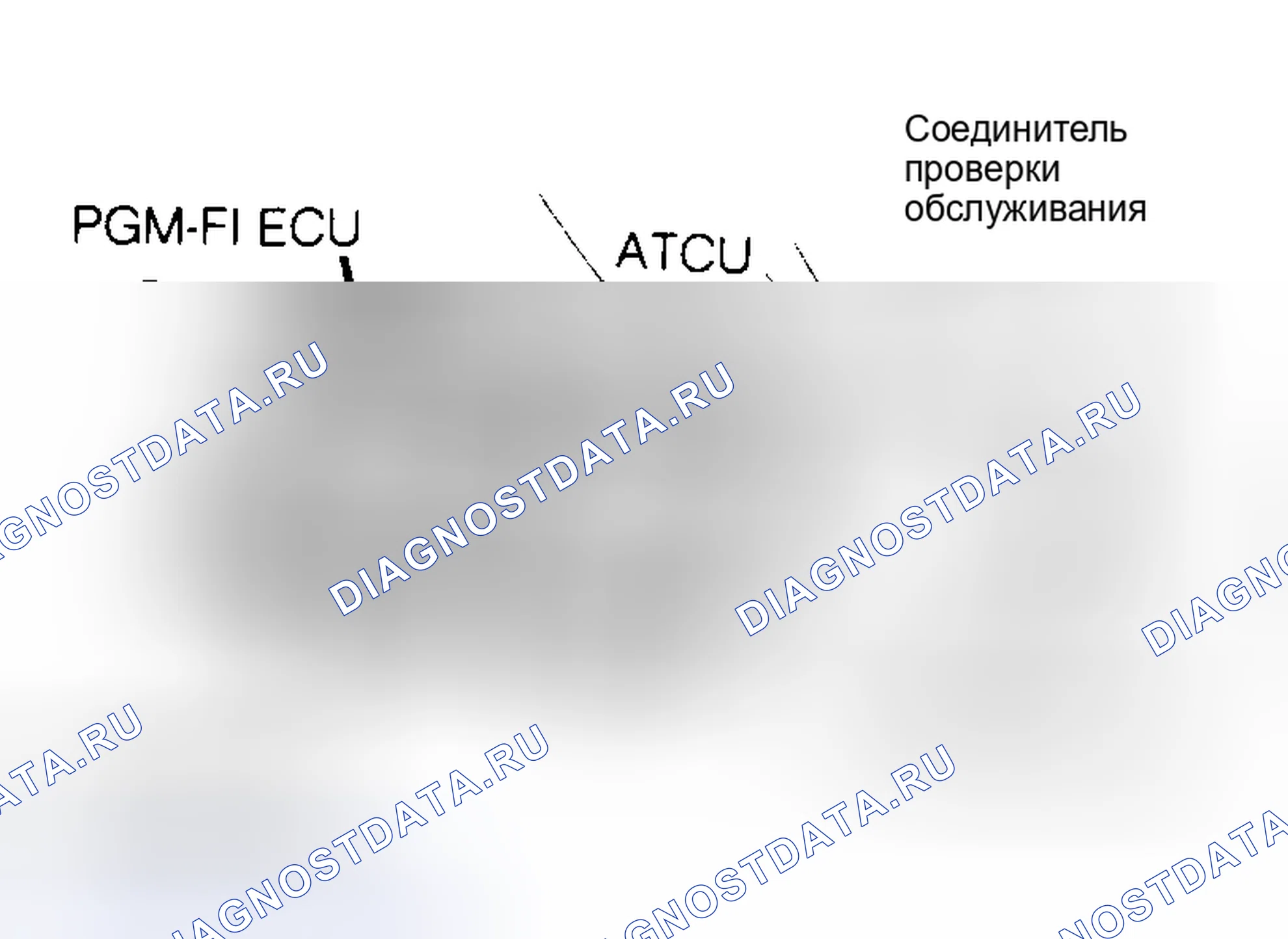 Рис. 46: Разъем для проверки обслуживания. Honda Accord IV