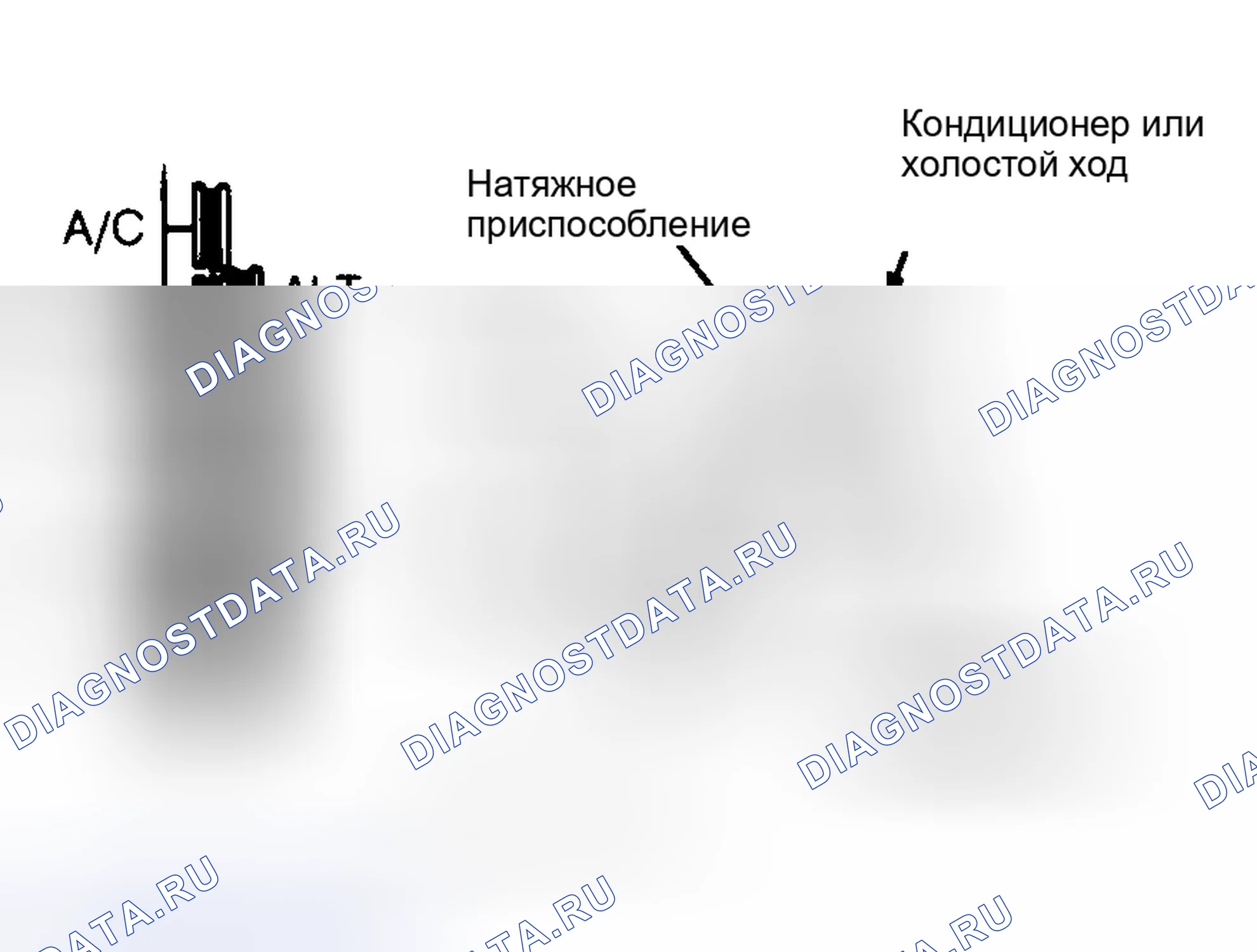 Рис. 13: РАЗВОДКА ПРИВОДНОГО РЕМНЯ (7,5 л SUPER DUTY). Ford Cab & Chassis F350 