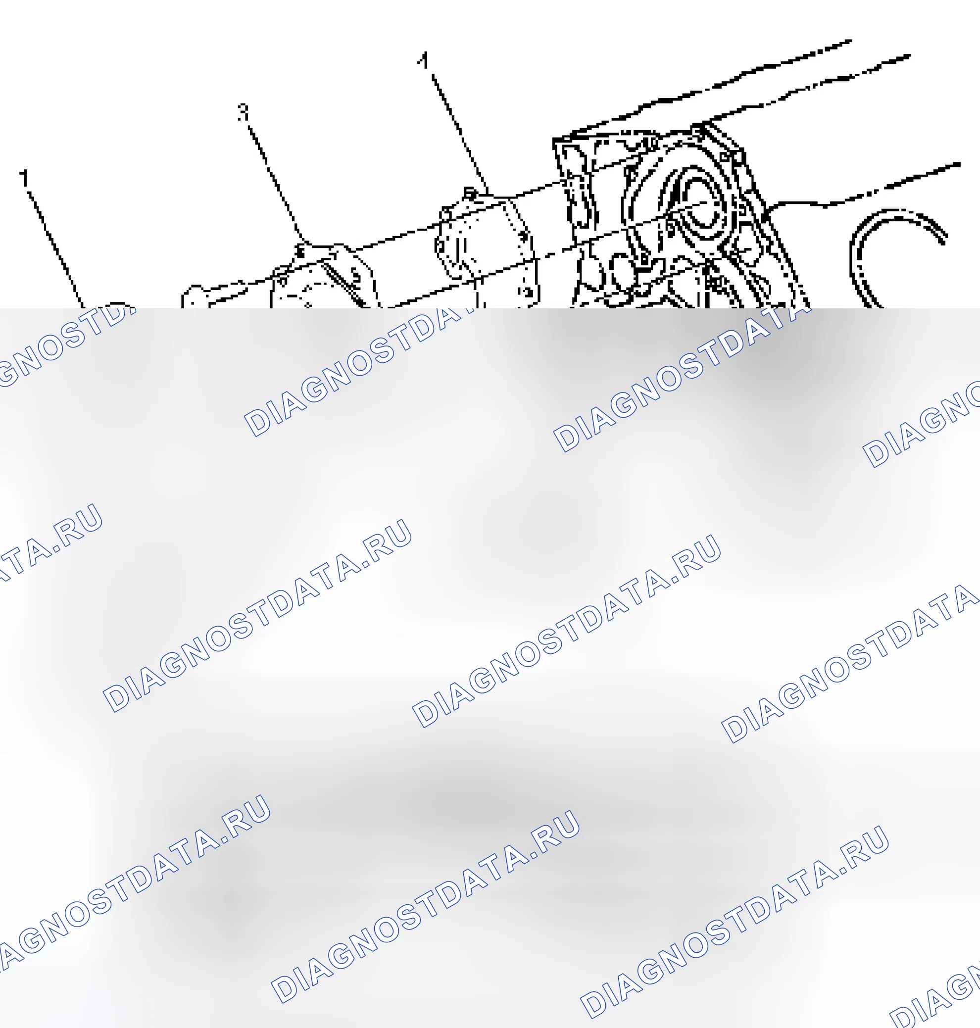 Рис. 10: ВОДЯНОЙ НАСОС И СОПУТСТВУЮЩИЕ ДЕТАЛИ. Isuzu Axiom I