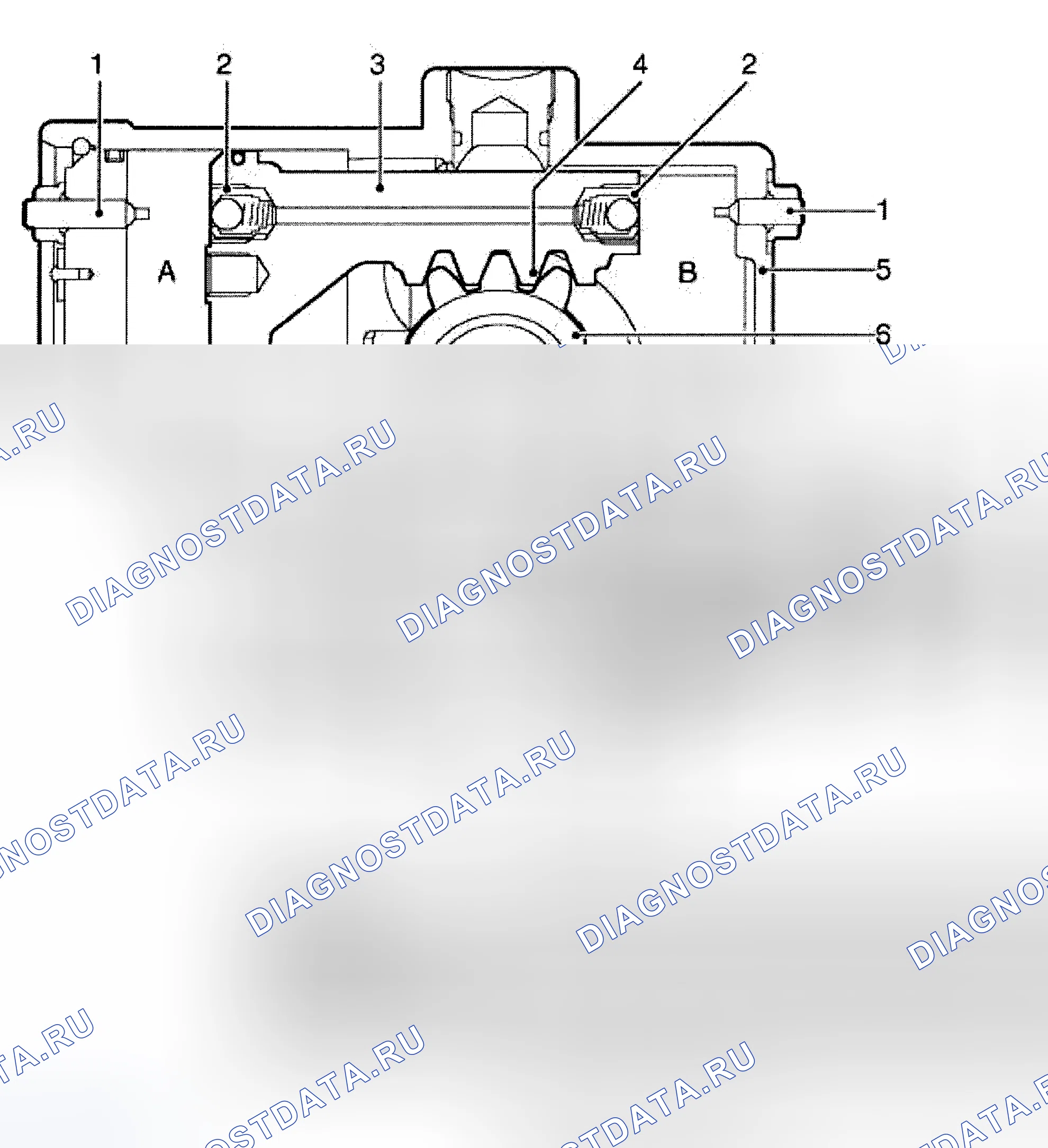 Рис. 49: Рулевая коробка. Land Rover Discovery L318