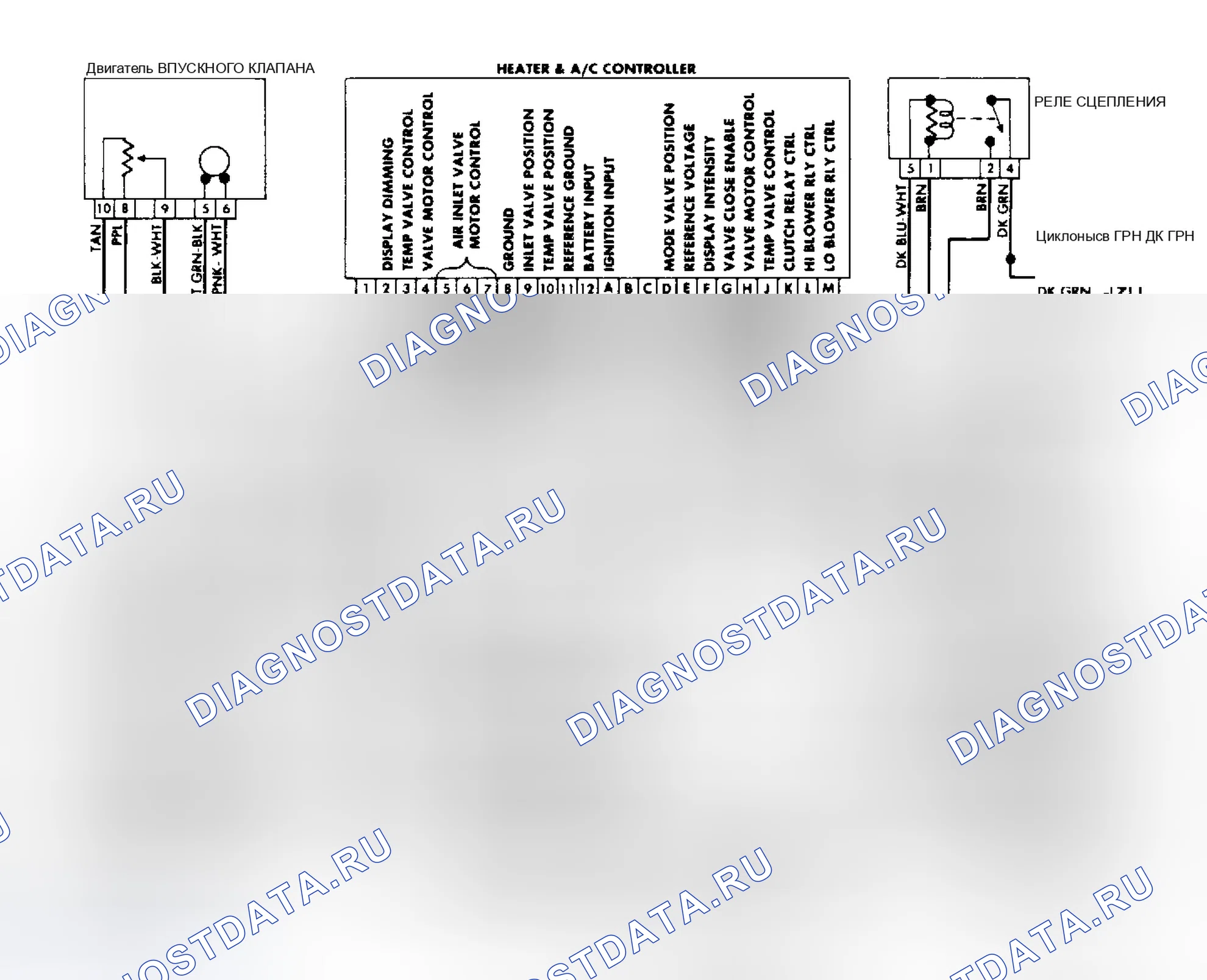 Рис. 39: Схема подключения нагревателя переменного тока. GMC Pickup R2500 