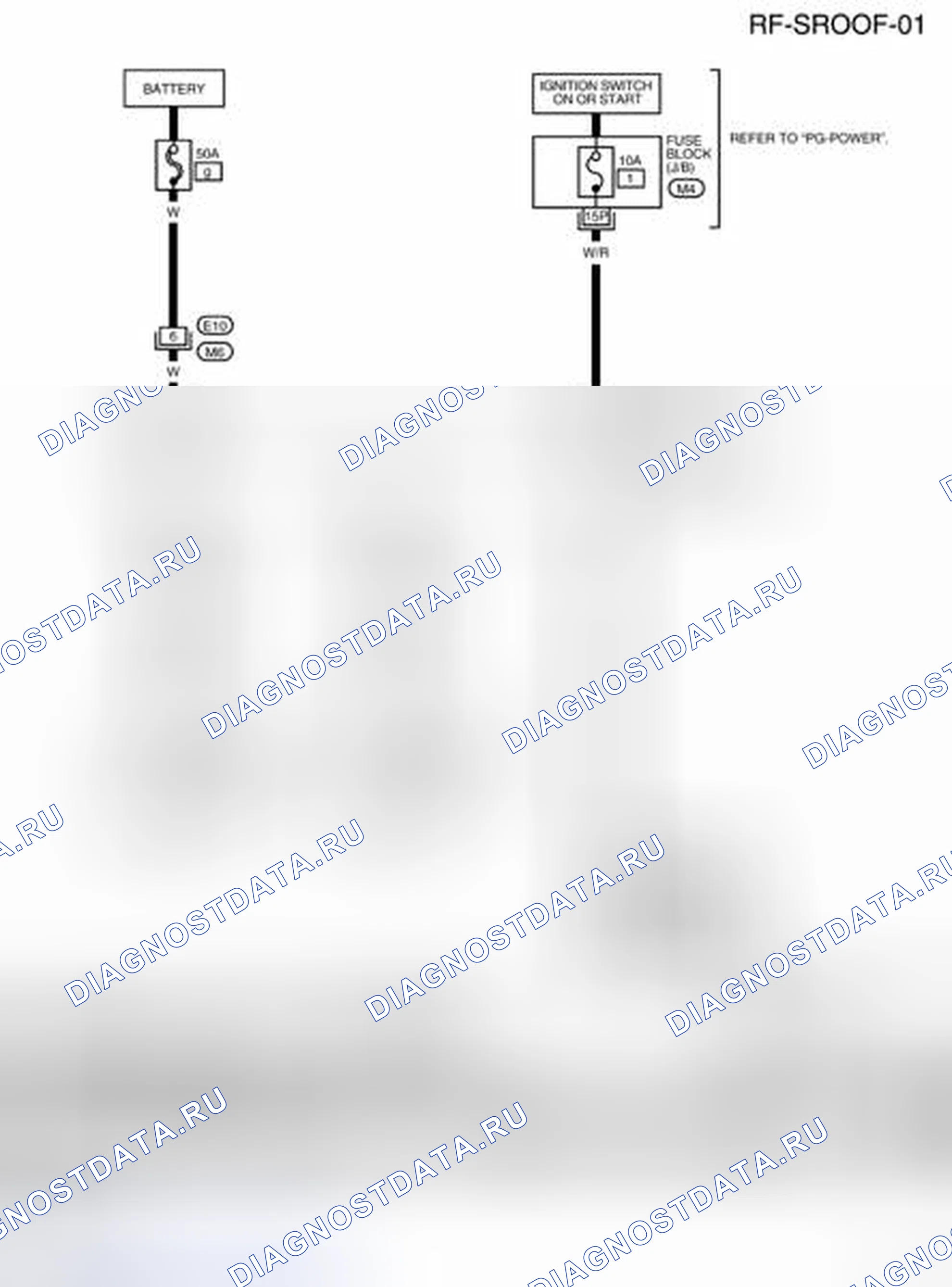 Рис. 5: электросхема - Rf-SROOФ-01. Nissan Frontier D40