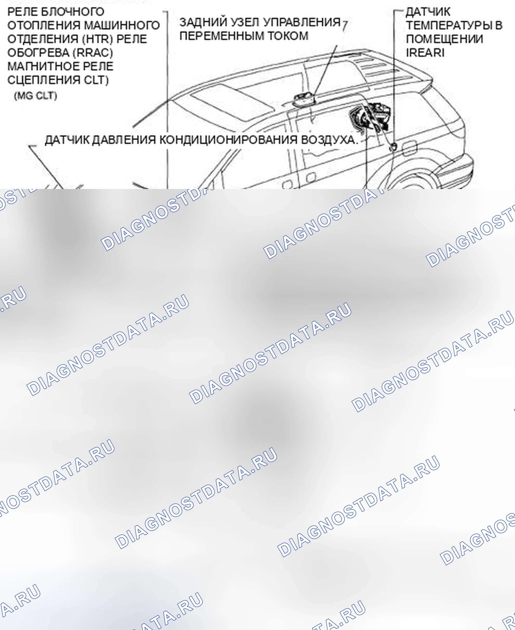 Рис. 316: РАСПОЛОЖЕНИЕ ДЕТАЛЕЙ. Toyota Sienna II рестайлинг