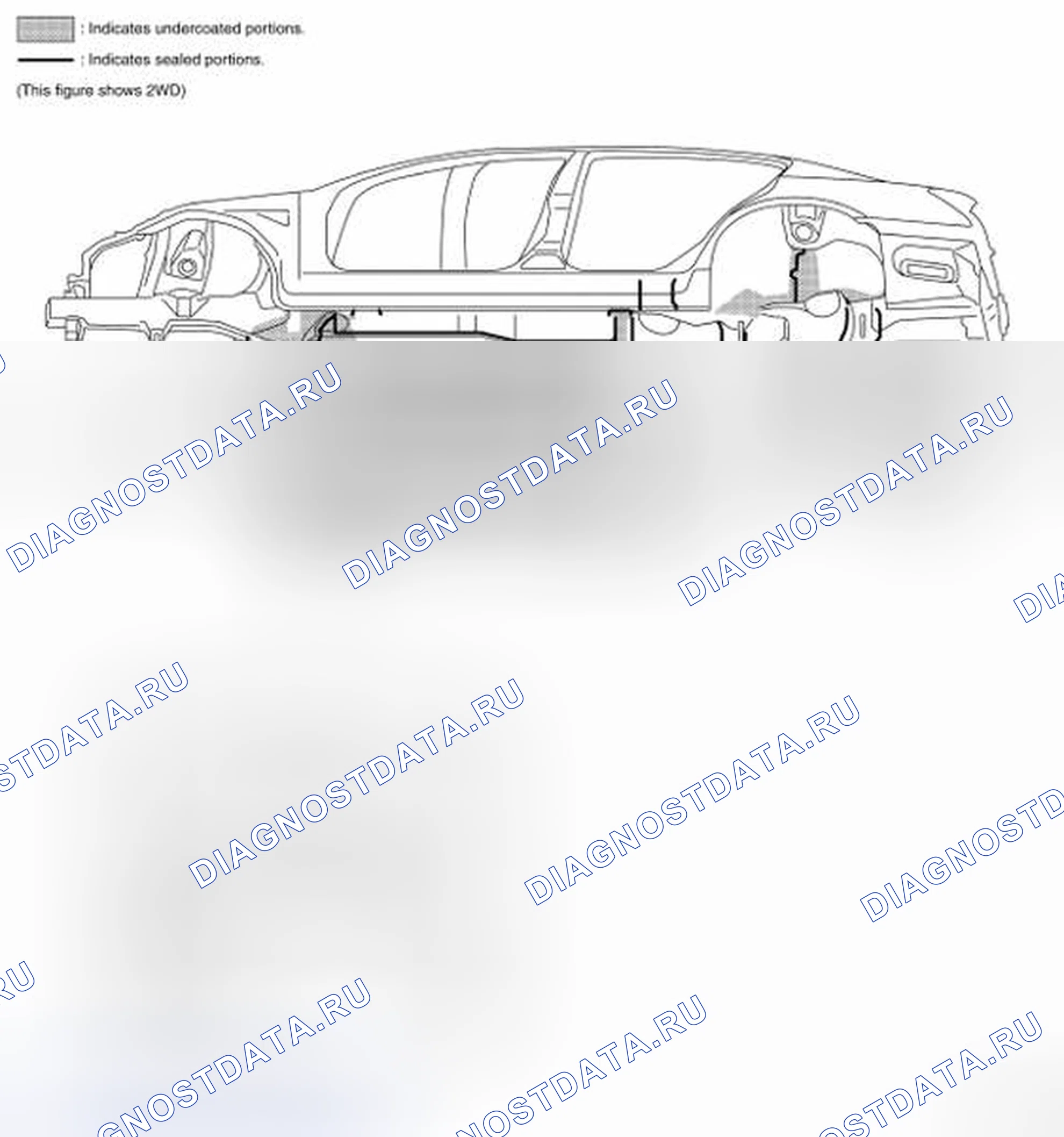 Рис. 15: Меры предосторожности при нанесении грунтовки. Infiniti G35 IV