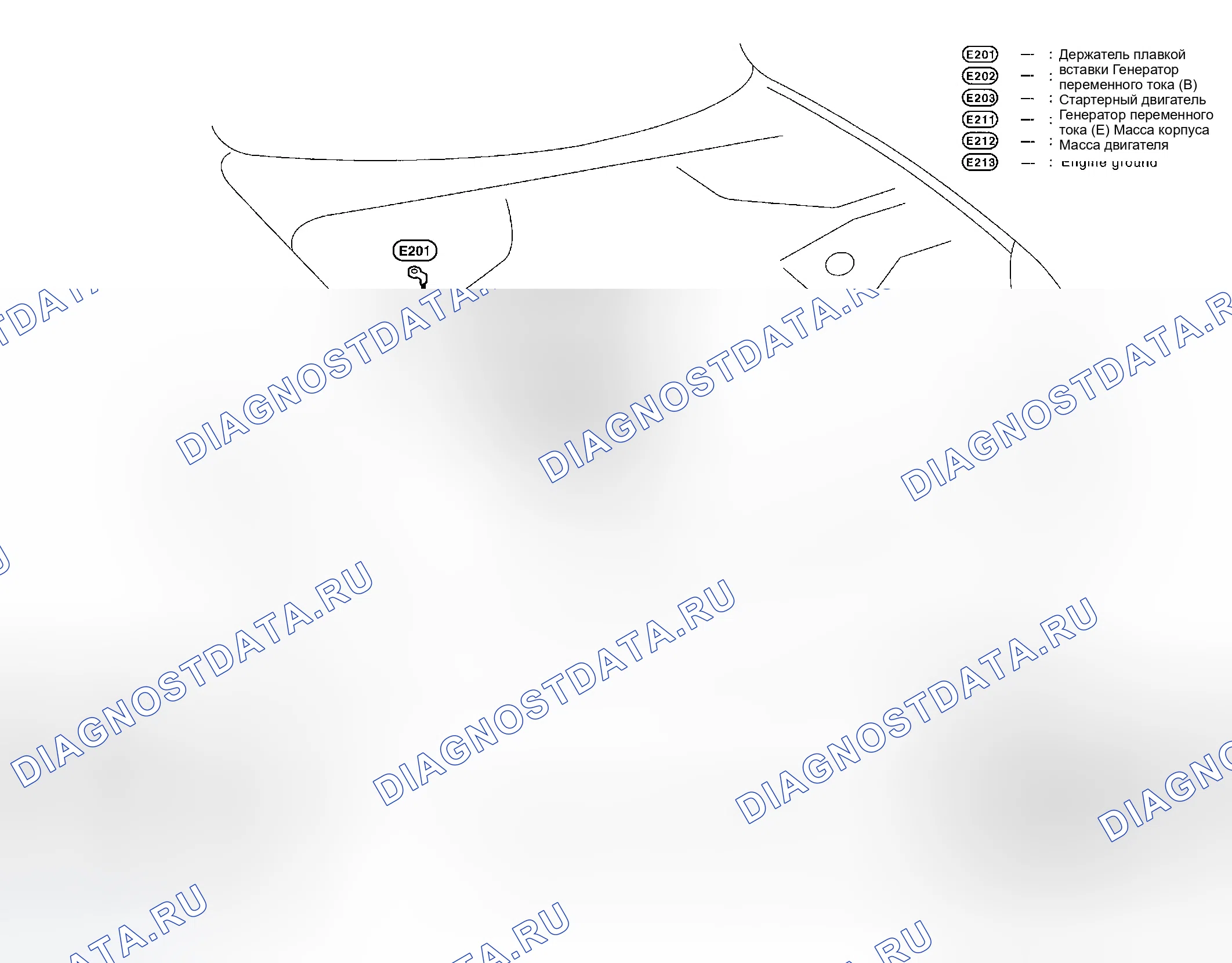 Рис. 49: Кабель аккумуляторной батареи. Infiniti G35 III