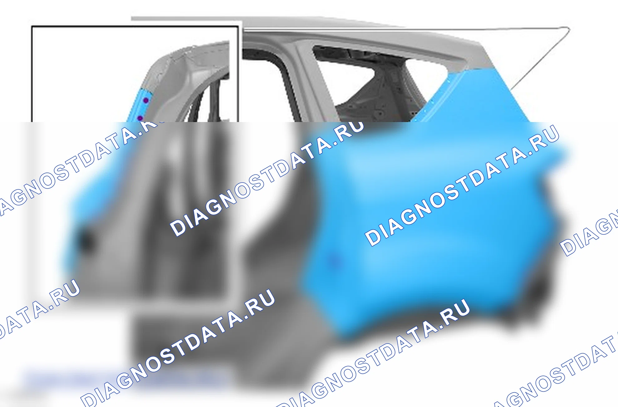 Как снять и установить левую панель задней боковой части кузова. Ford Kuga I