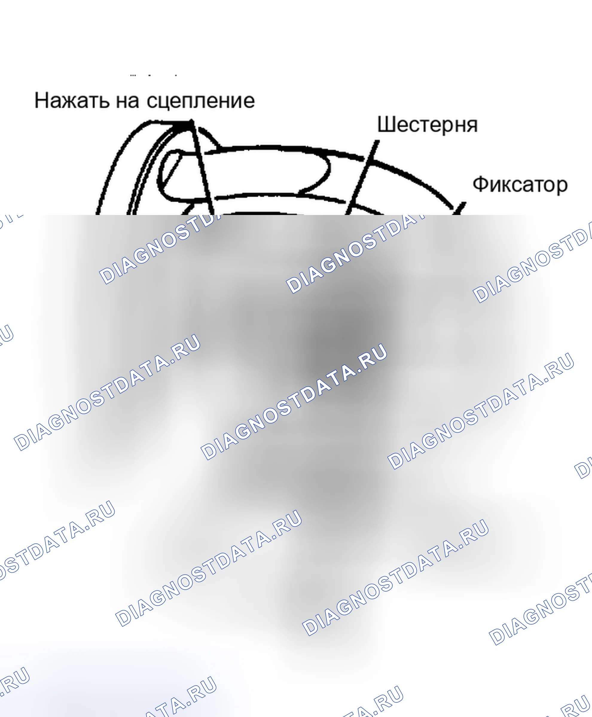 Рис. 6: Проверка люфта на конце шестерни. Chevrolet Camaro III рестайлинг