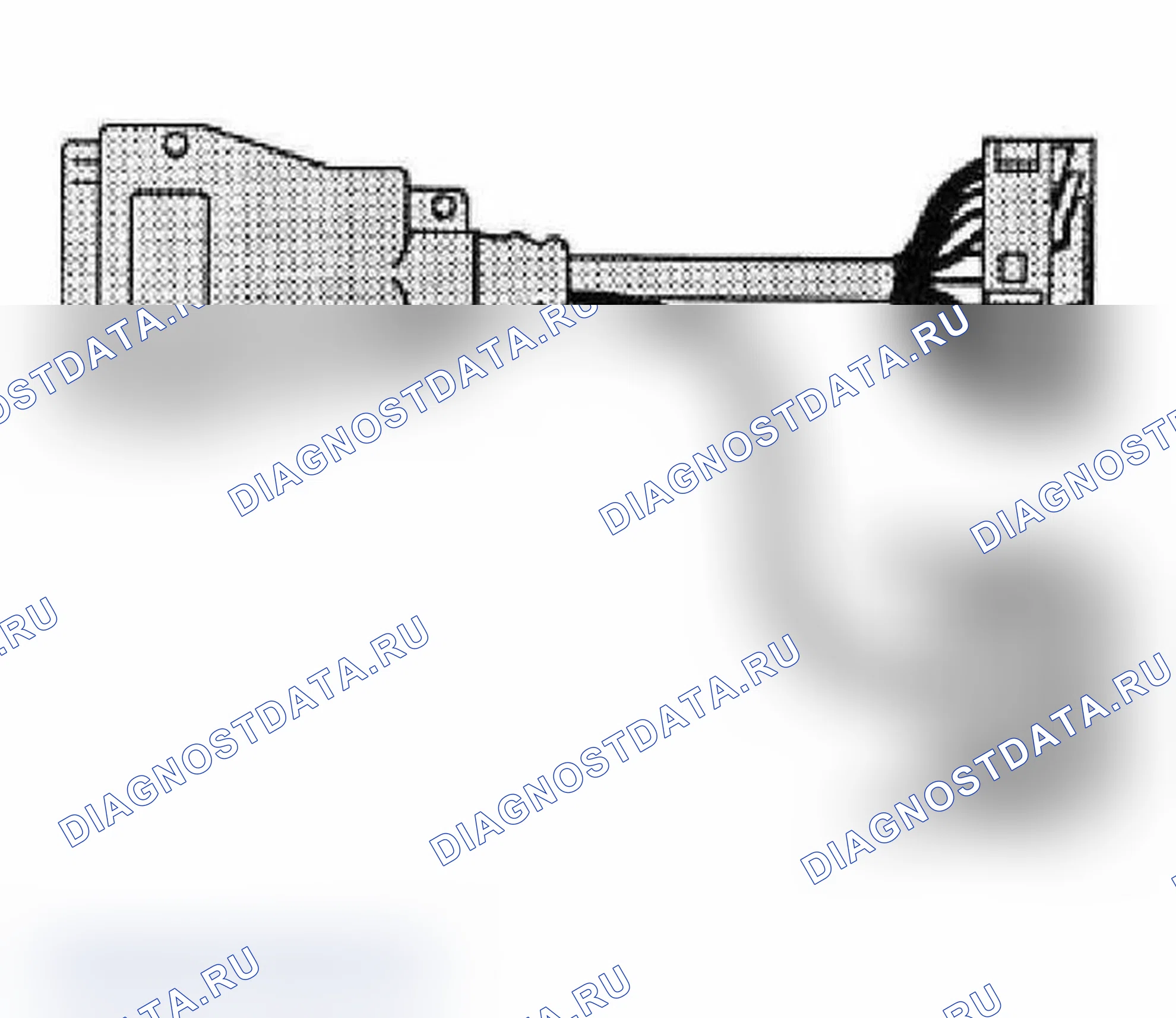 Рис. 24: 61 4 450 20-контактный вывод V-образного адаптера (D 2.5), черный. BMW M3 E46