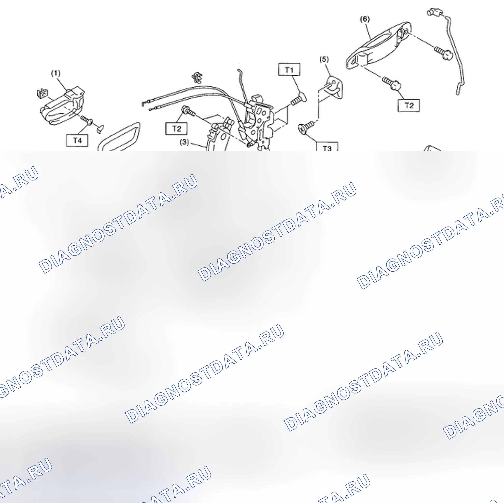 Рис. 8: ДВЕРНОЙ ЗАМОК В СБОРЕ. Honda Vezel I