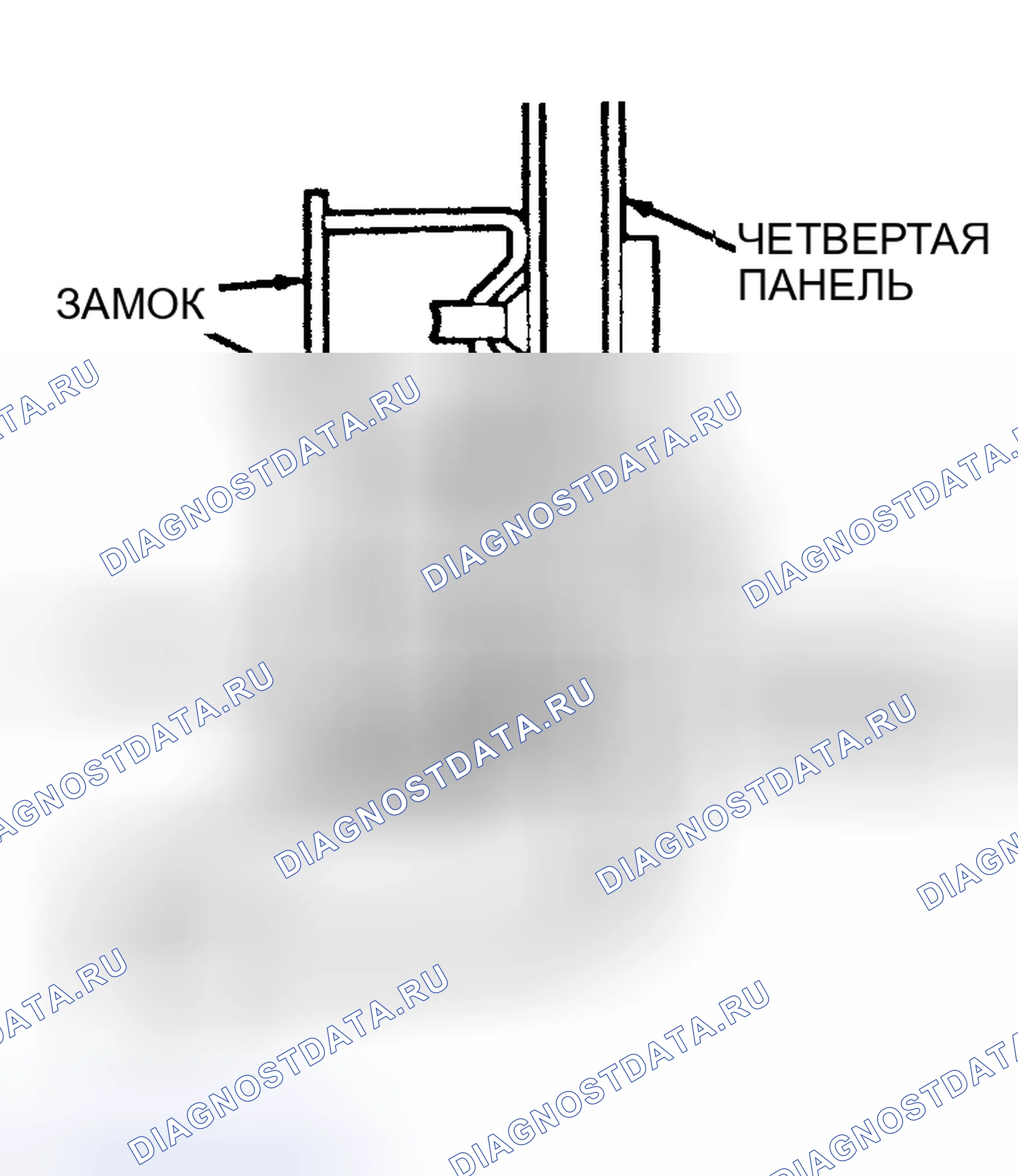 Рис. 63: ФИКСАТОР ДВЕРИ. Ford Taurus II
