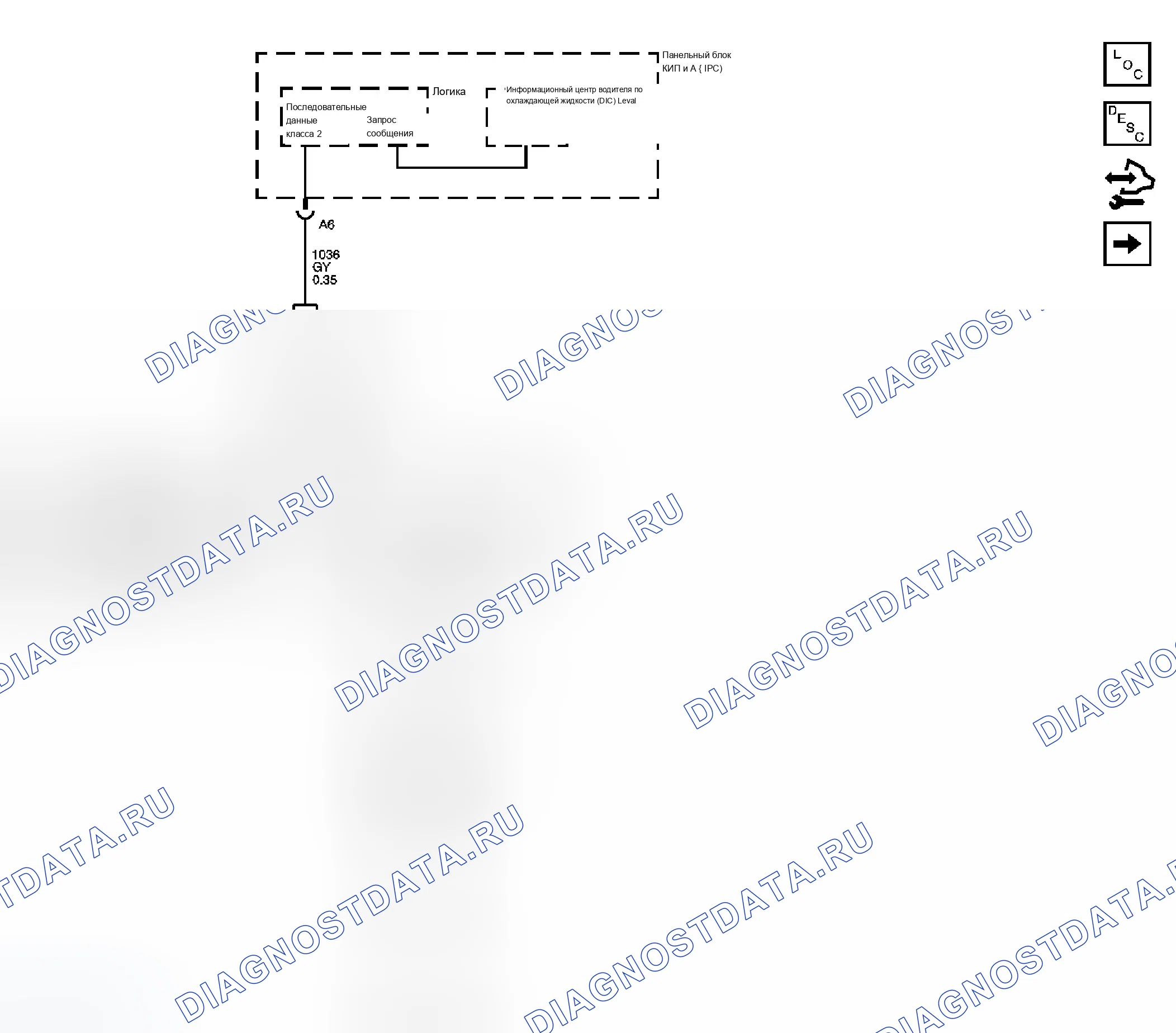 Рис. 1: Схема охлаждения двигателя. Chevrolet Silverado Classic 1500 