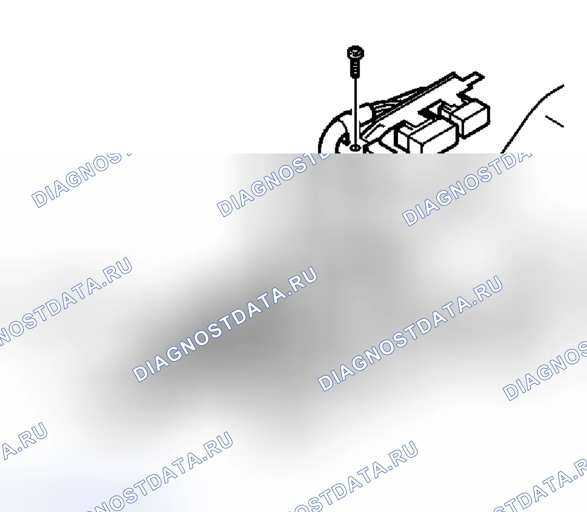 Рис. 67: Снятие кронштейна разъема с селектора передач в сборе. Volvo C70 I