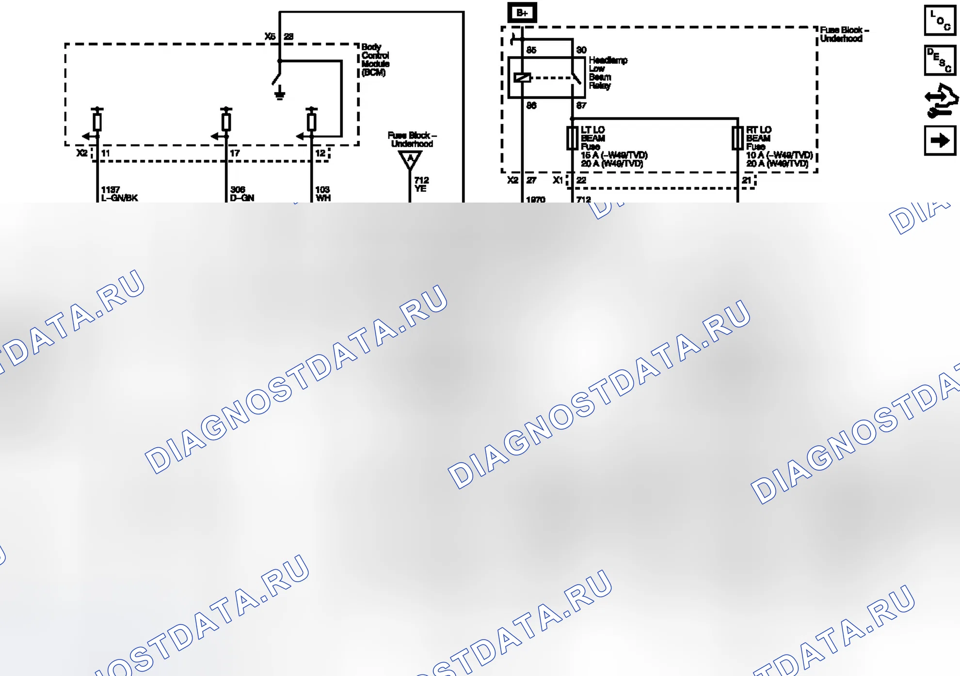 Рис. 1: Низкие лучи. Buick Enclave I