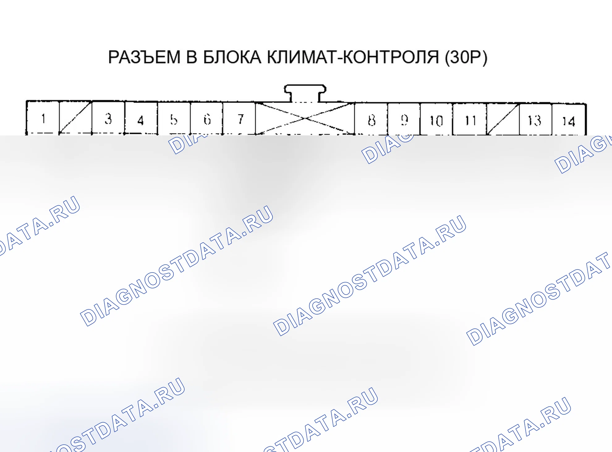 Рис. 36: Индикатор расшифровка кода ошибки H: Короткое замыкание в цепи датчика температуры испарителя. Honda Pilot I