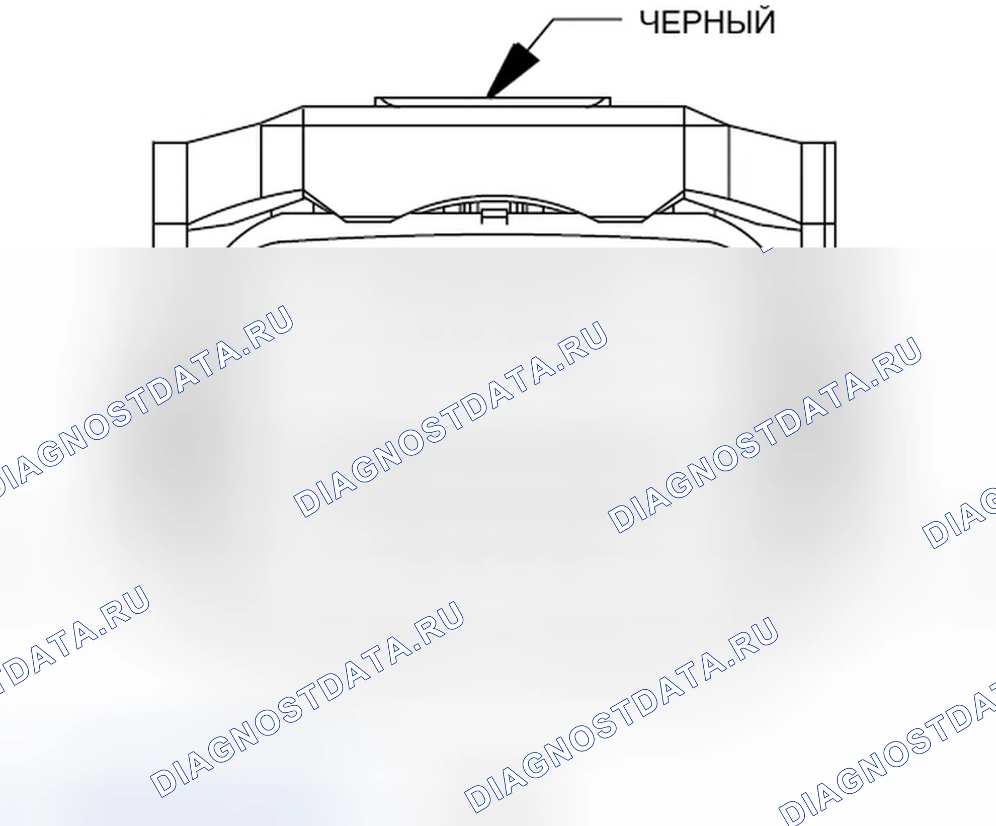 Рис. 272: Вид с торца встроенного разъема (C103). Jeep Compass I