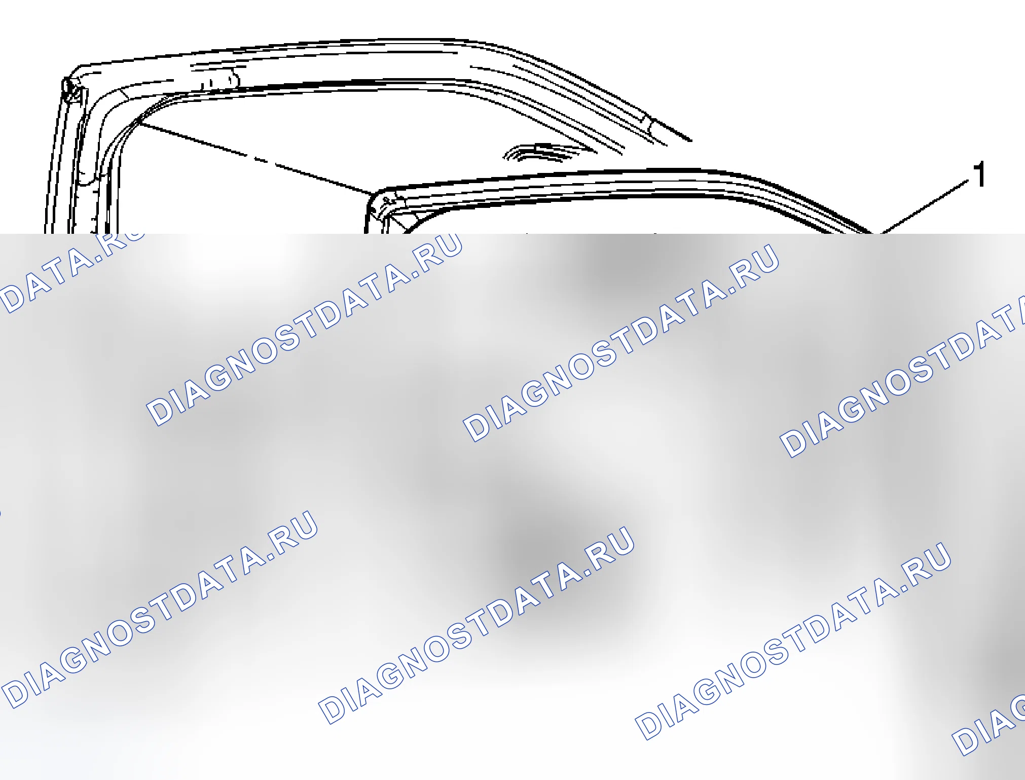 Рис. 8: Замена канала окна передней стороны двери. Cadillac DTS I