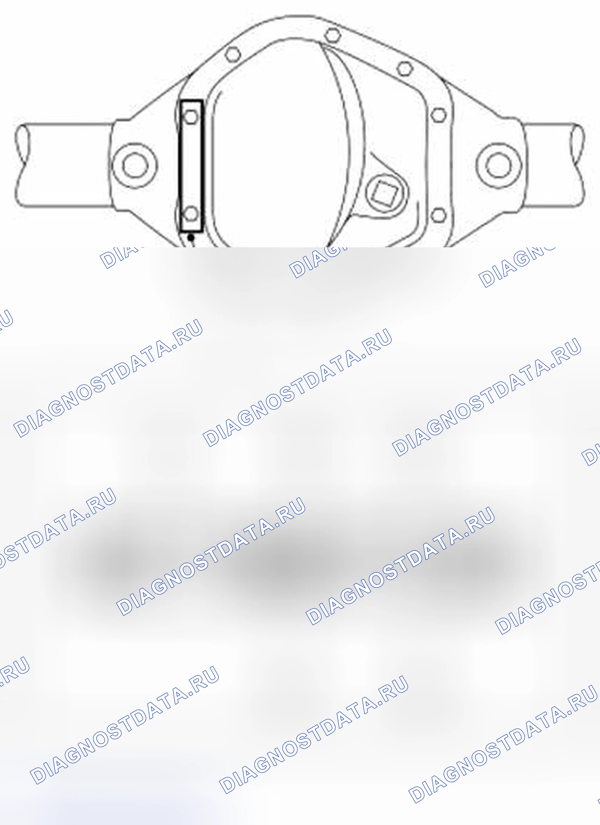 Рис. 1: Идентификационный ярлык задней оси Dana 80. Ford Pickup F250 Super Duty II