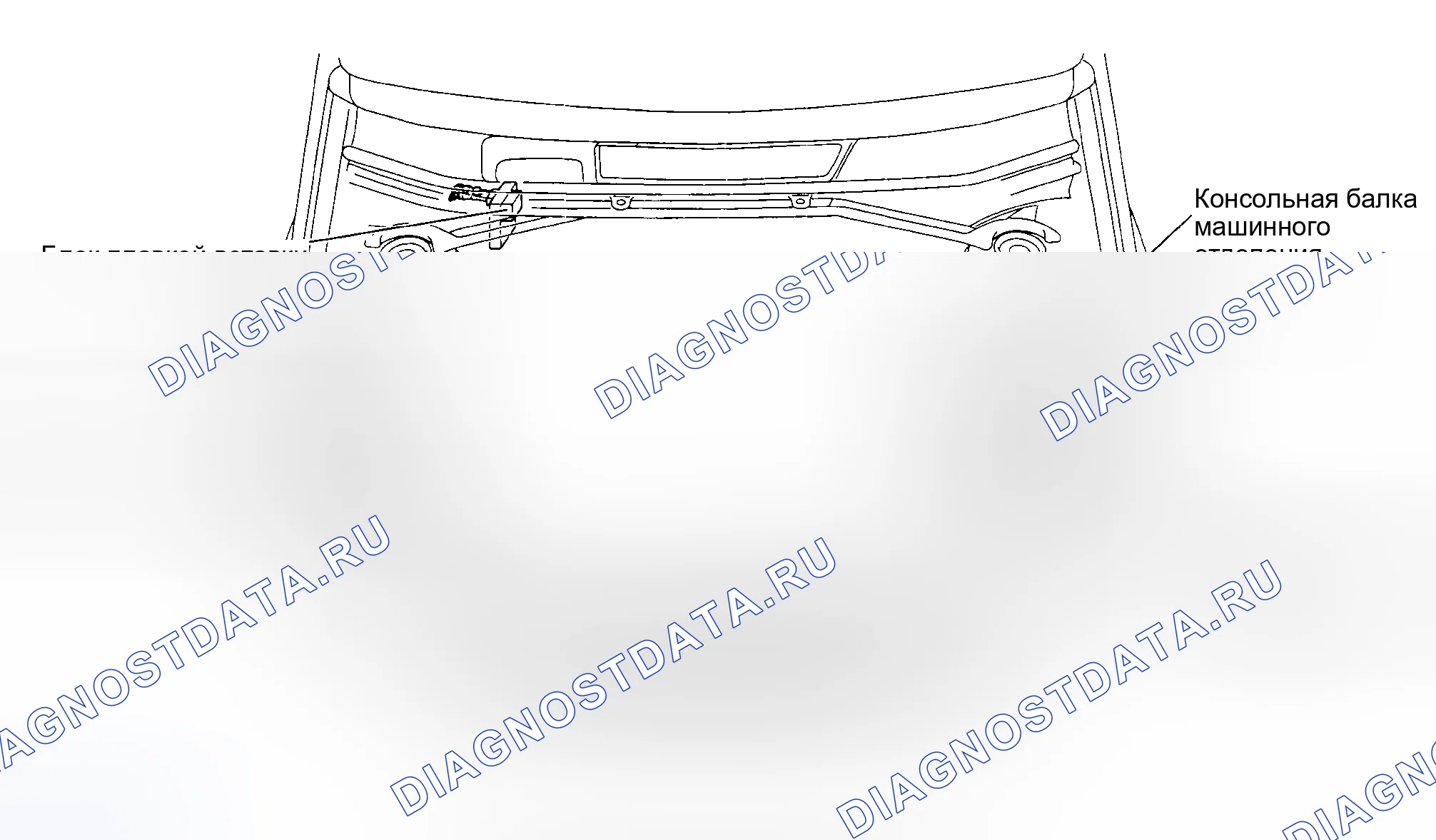 Рис. 5: ПРЕДОХРАНИТЕЛИ МОТОРНОГО ОТСЕКА. Toyota RAV4 II