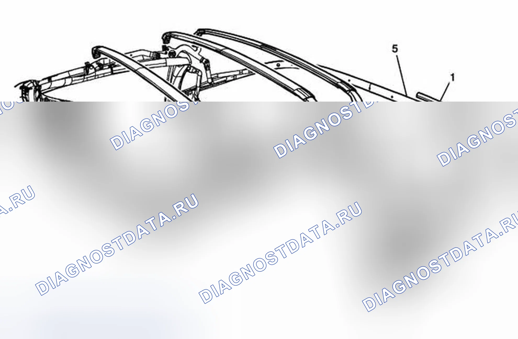 Рис. 16: Складной Топ Номер 5 Замена лука. Chevrolet Corvette C6