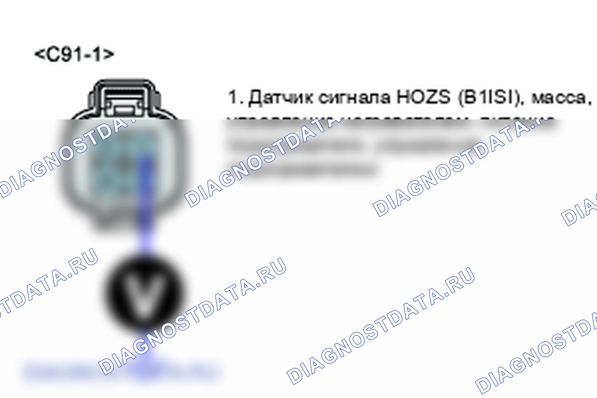 P0132: Высокое напряжение цепи датчика O2 (блок 1/датчик 1). Hyundai Santa Fe CM
