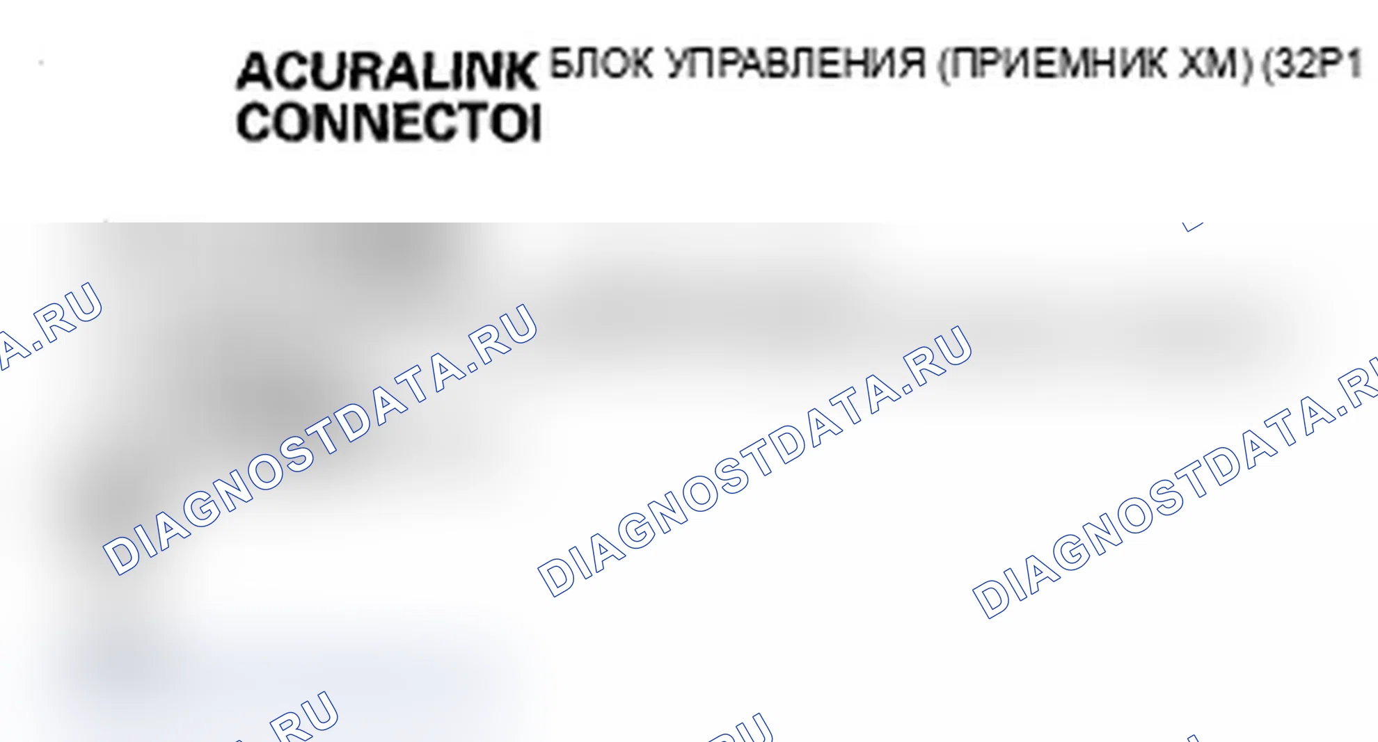 Рис. 355: Радиодисплей XM пуст, и информация о станции не отображается (с помощью AcuraLink®). Acura RDX I рестайлинг