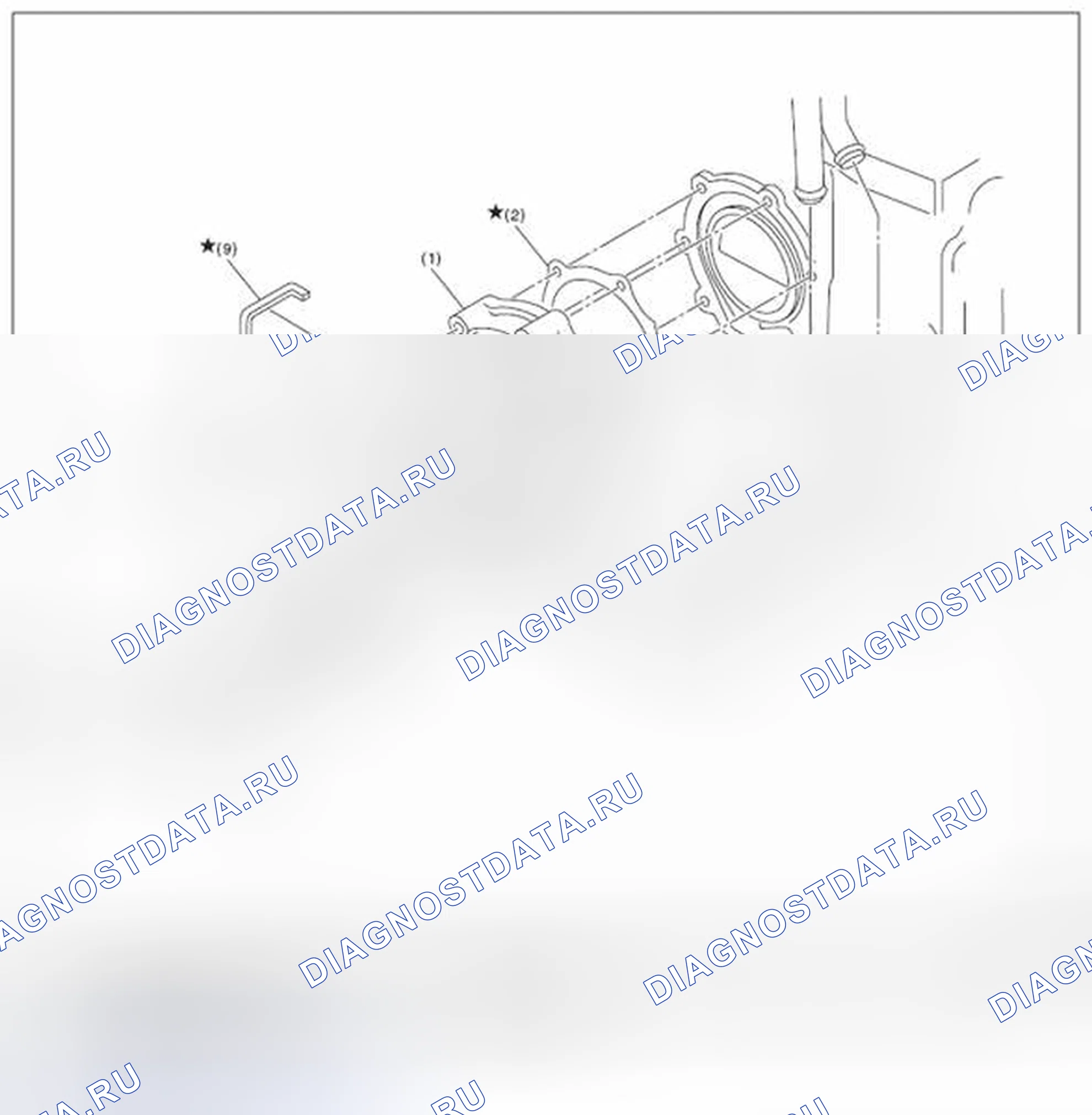 Рис. 40: ВОДЯНОЙ НАСОС. Subaru Impreza GK