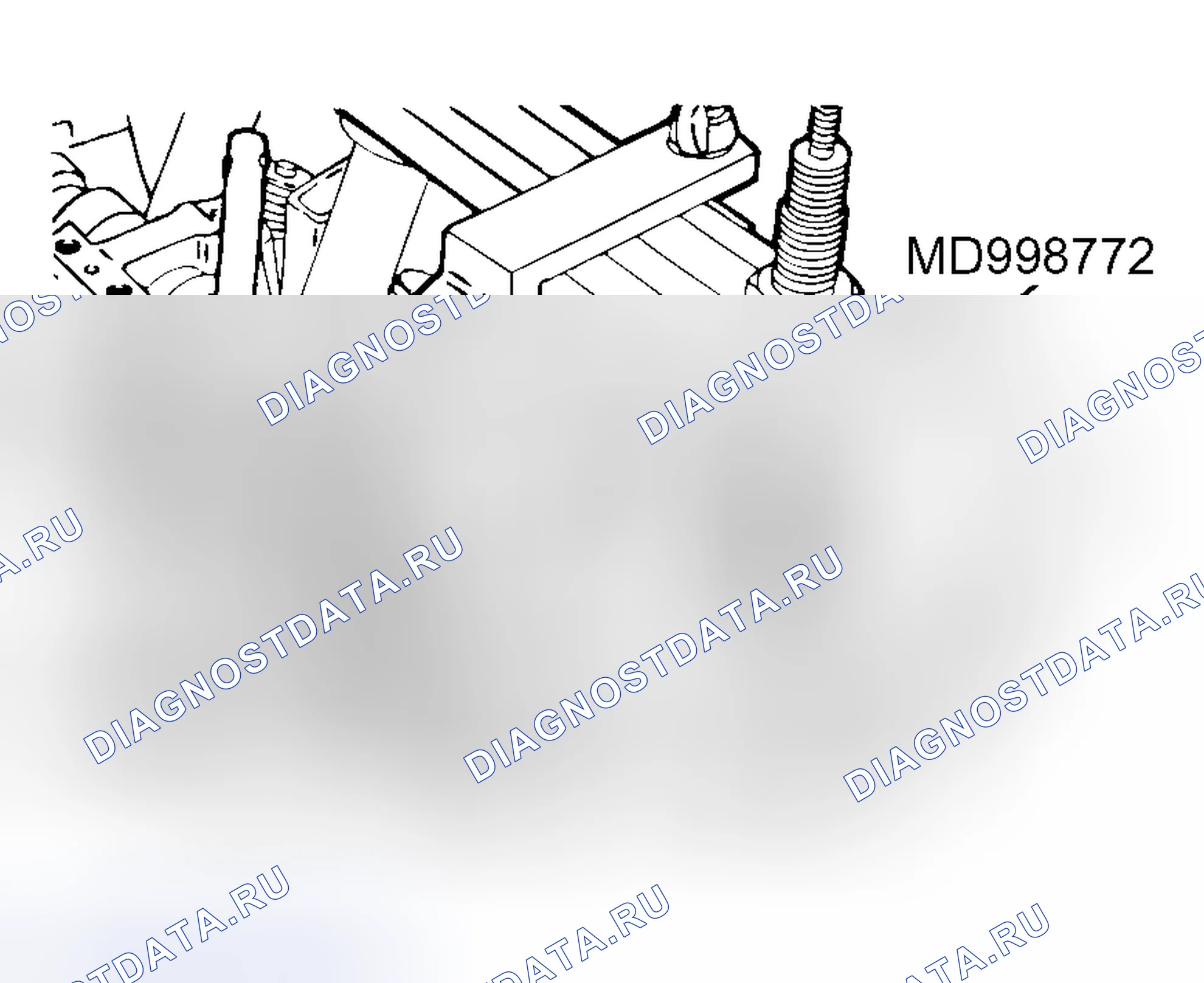 Рис. 442: > > C < < УСТАНОВКА ФИКСАТОРА. Mitsubishi Lancer IX рестайлинг