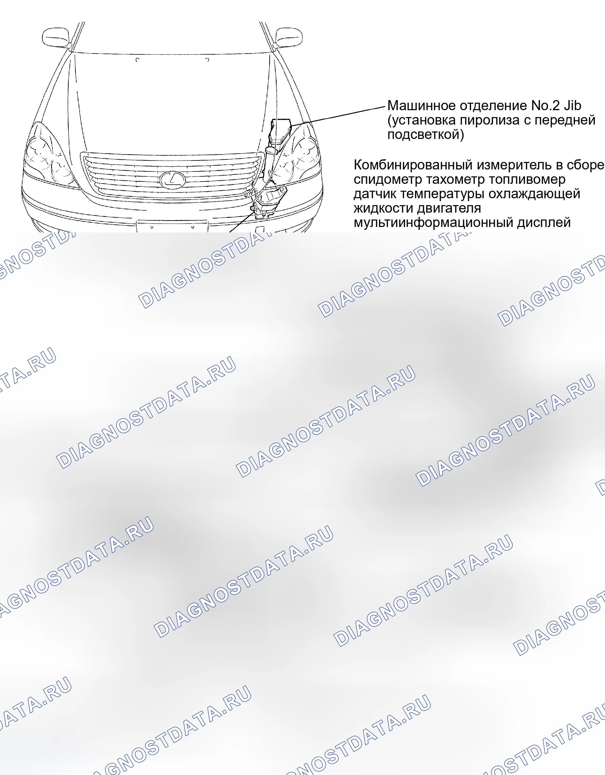 Рис. 54: РАСПОЛОЖЕНИЕ ДЕТАЛЕЙ. Honda Accord II