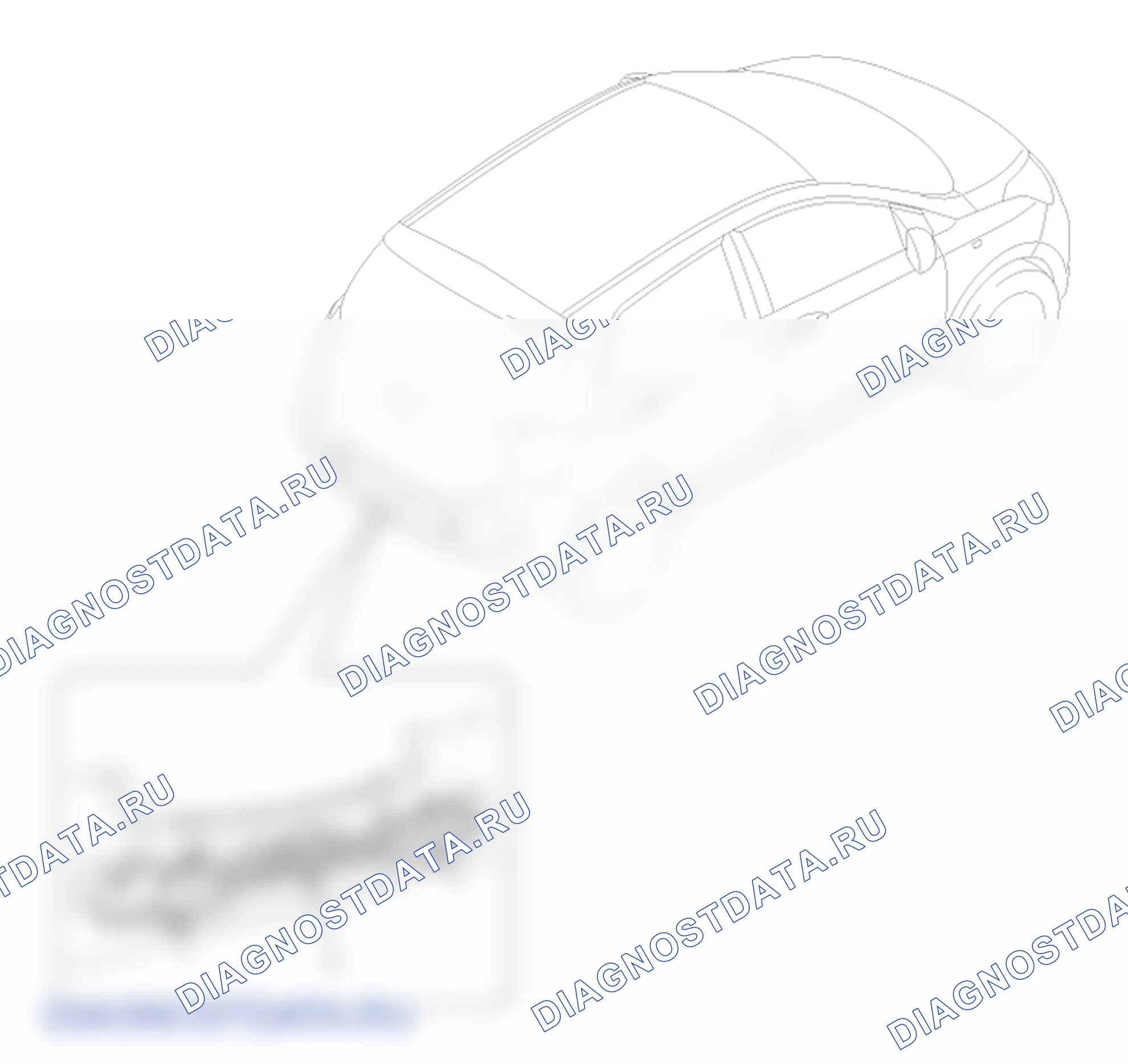 Расположение деталей балки заднего бампера в сборе. Hyundai GRAND i10/Xcent BA