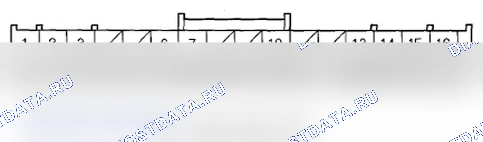 Рис. 551: Разъем A (32P) блока управления AcuraLink (приемник XM). Acura MDX II рестайлинг