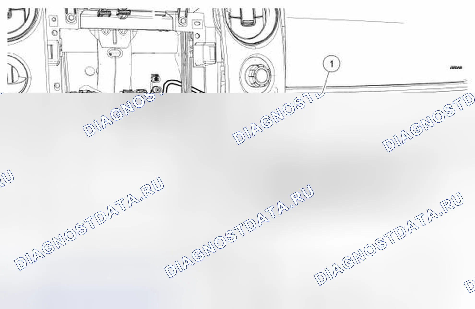 Рис. 355: Антенный кабель - AM / FM. Ford F-150 XII