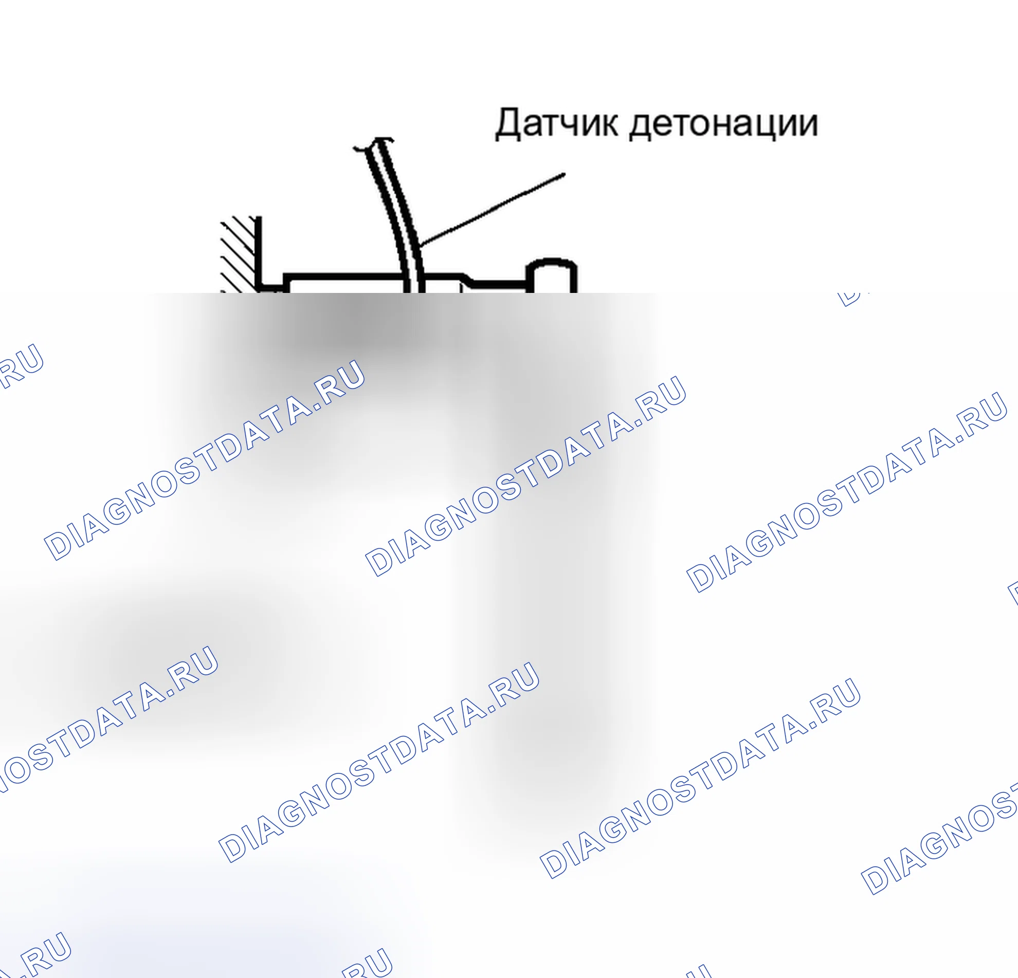 Рис. 29: > > A < < УСТАНОВКА ДАТЧИКА ДЕТОНАЦИИ. Mitsubishi Lancer IX рестайлинг
