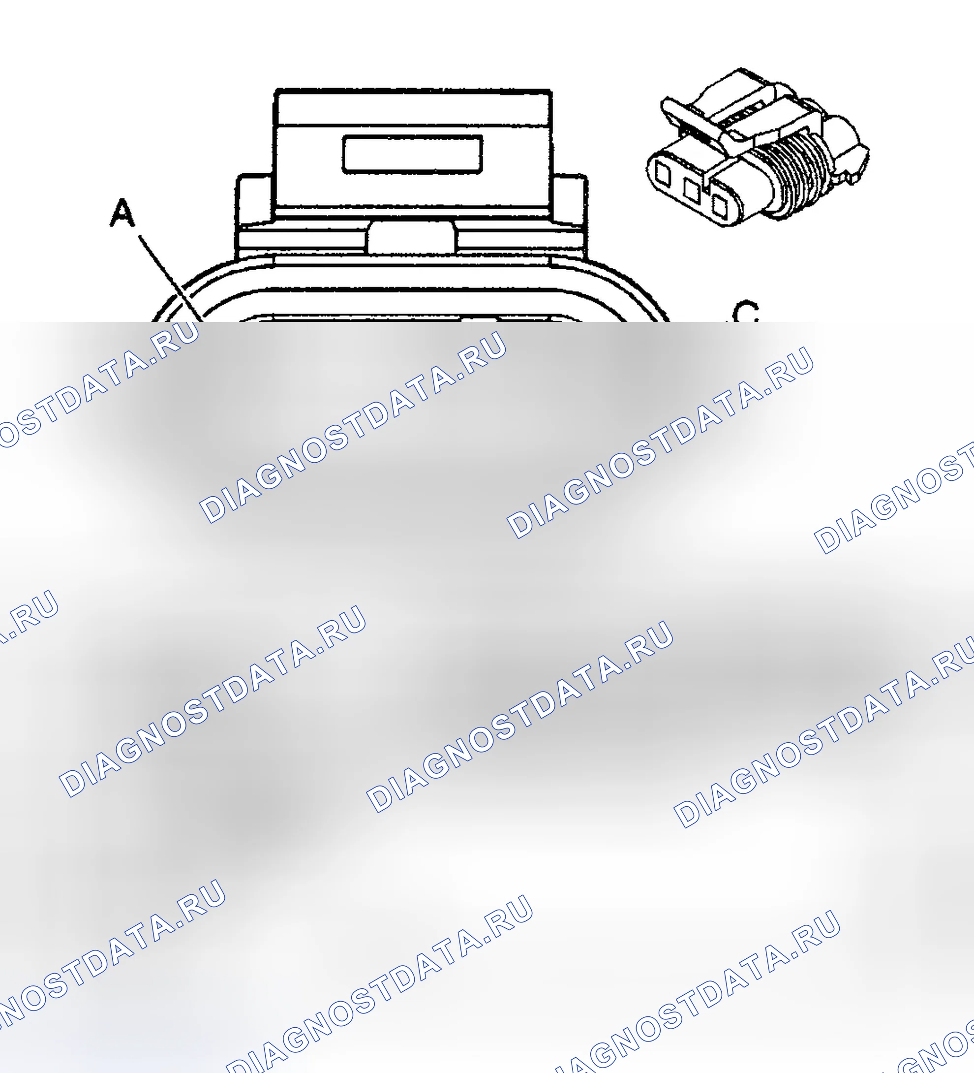 Рис. 442: ИДЕНТИФИКАЦИЯ СОЕДИНИТЕЛЯ. GMC Sierra 1500 HD 