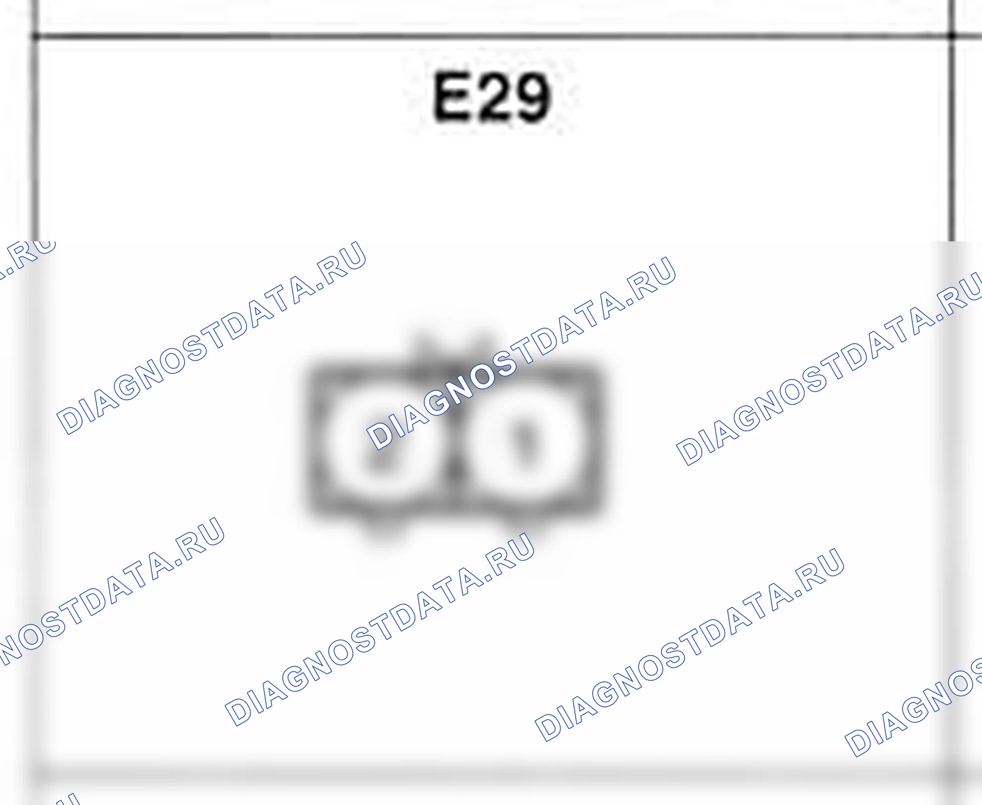 Распиновка разъёма E29 — жгута двигателя. Hyundai H-1 A1