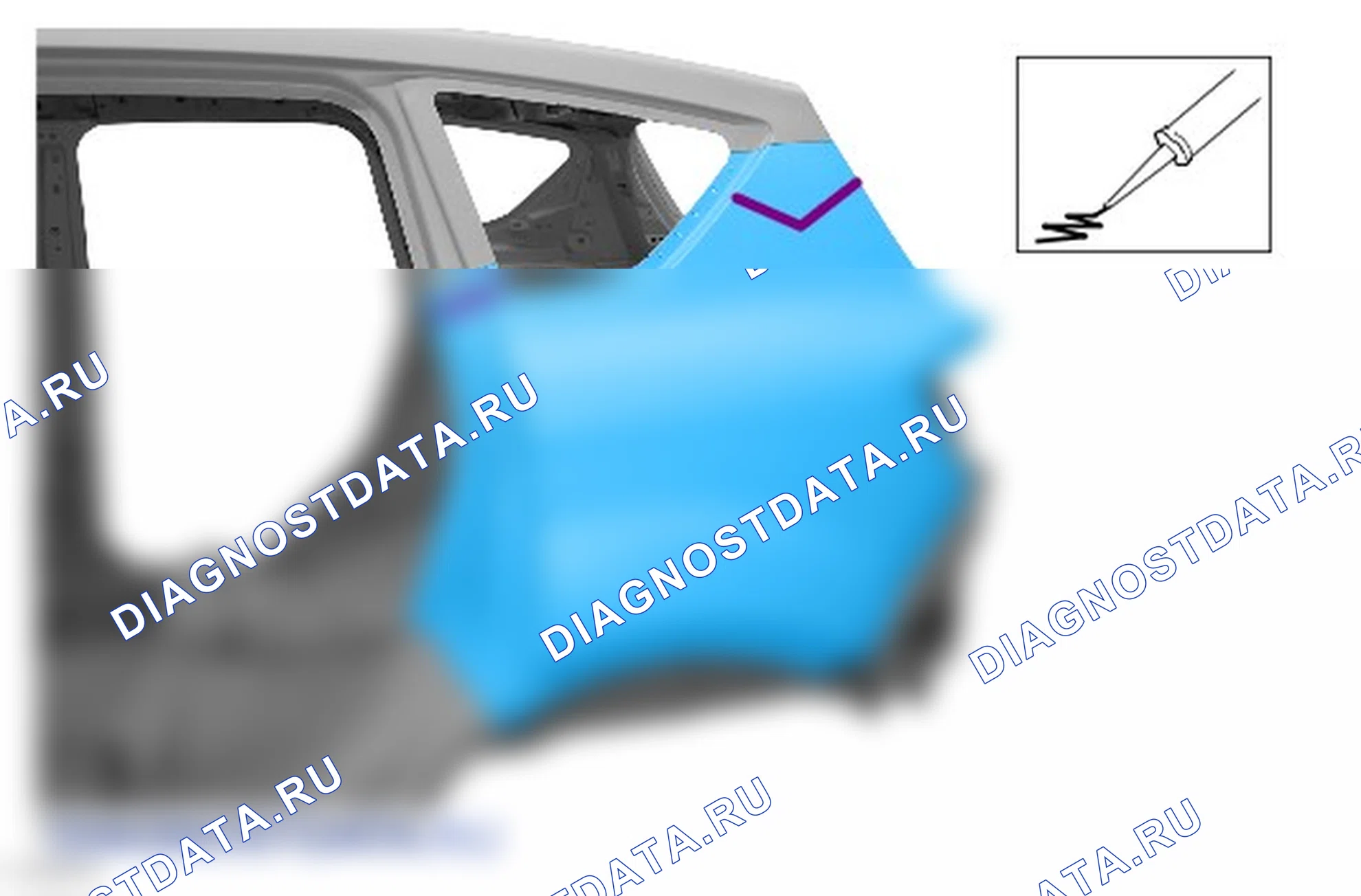 Как снять и установить левую панель задней боковой части кузова. Ford Kuga I