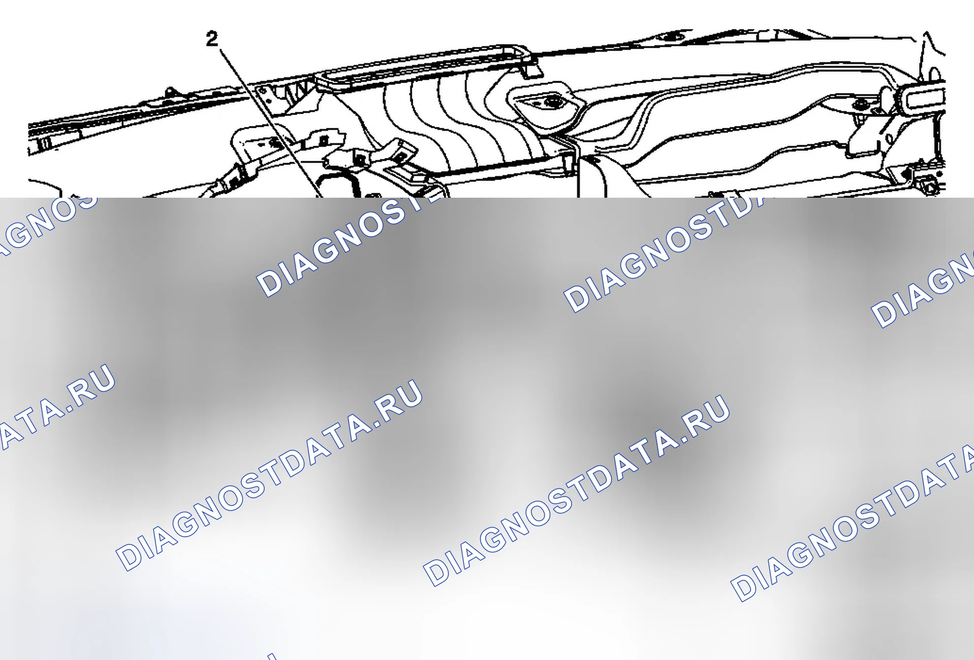 Рис. 123: Замена крышки корпуса рулевой колонки (траверса). Chevrolet Traverse I