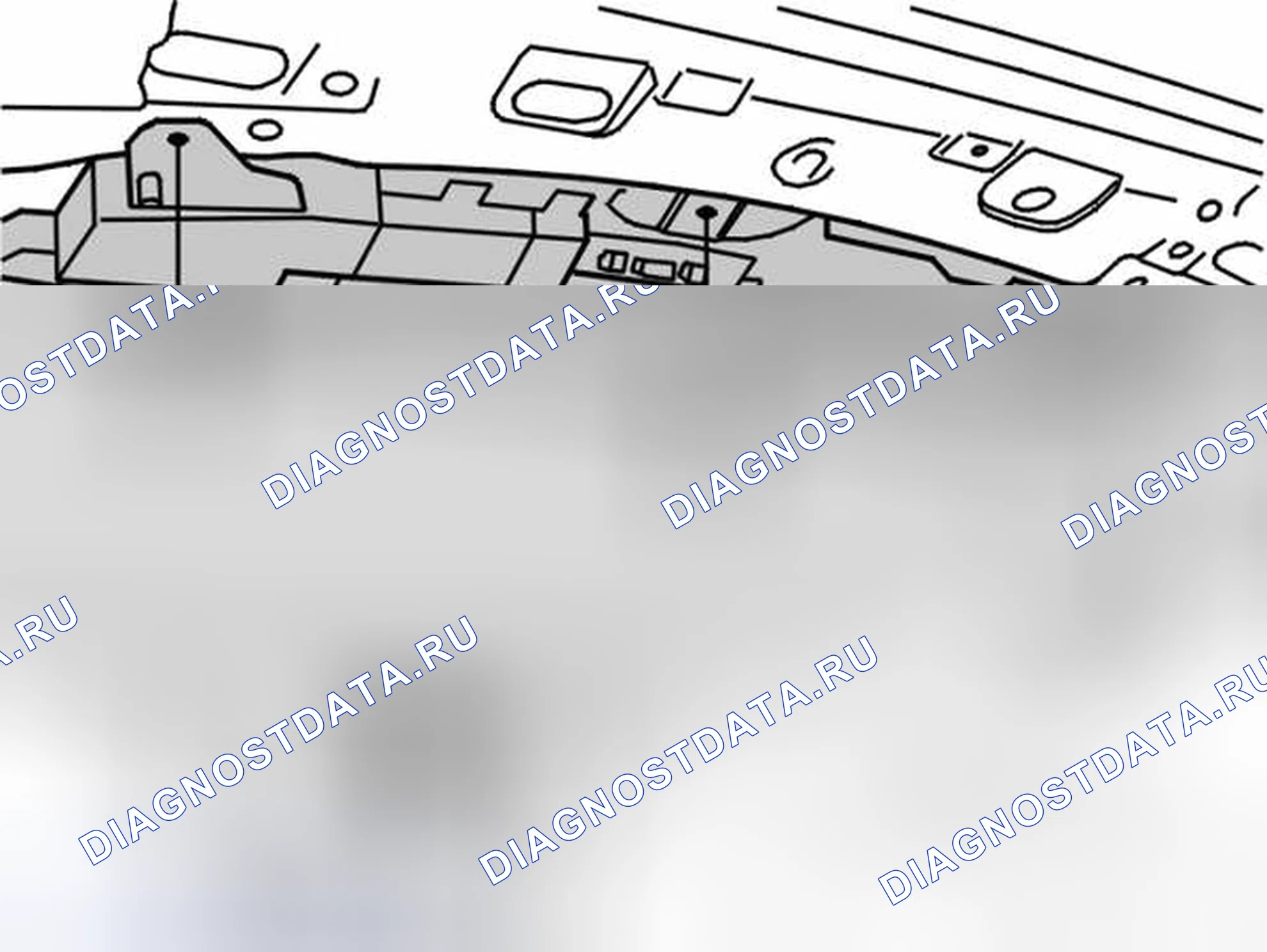 Рис. 382: СНЯТИЕ ДЕРЖАТЕЛЯ АНТЕННЫ. Volvo XC90 I рестайлинг