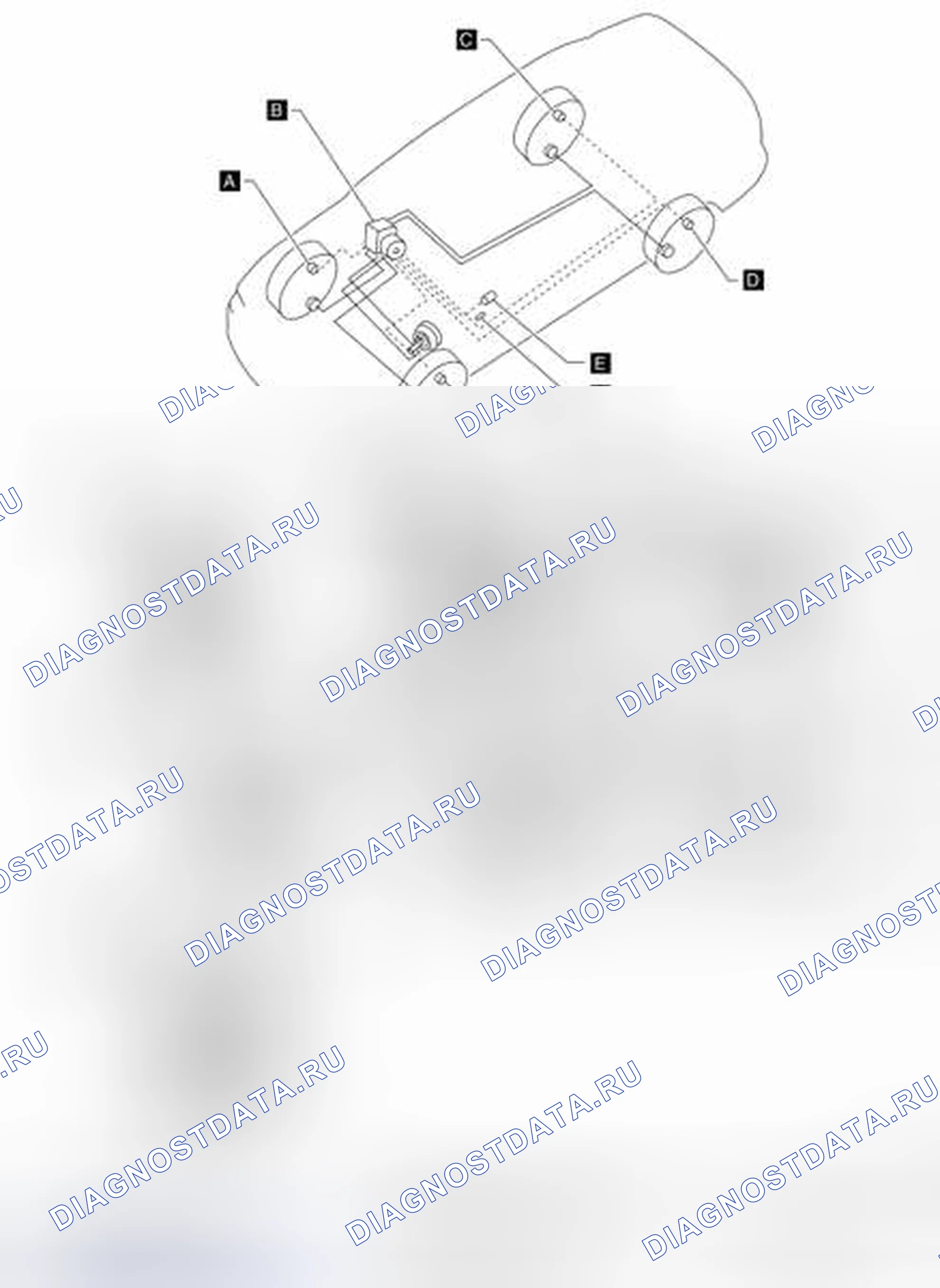 Рис. 12: Идентификация местоположения компонентов TCS. Nissan Altima L32