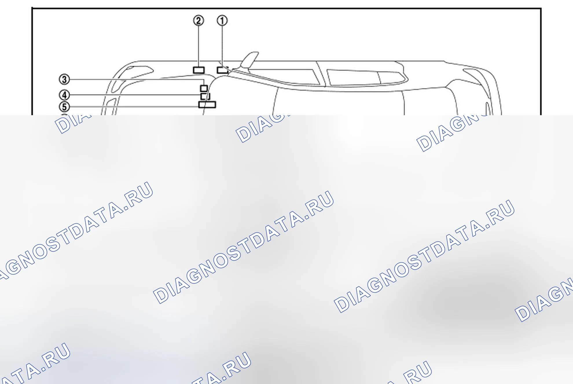 Рис. 170: Расположение компонентов. Infiniti Q60 I