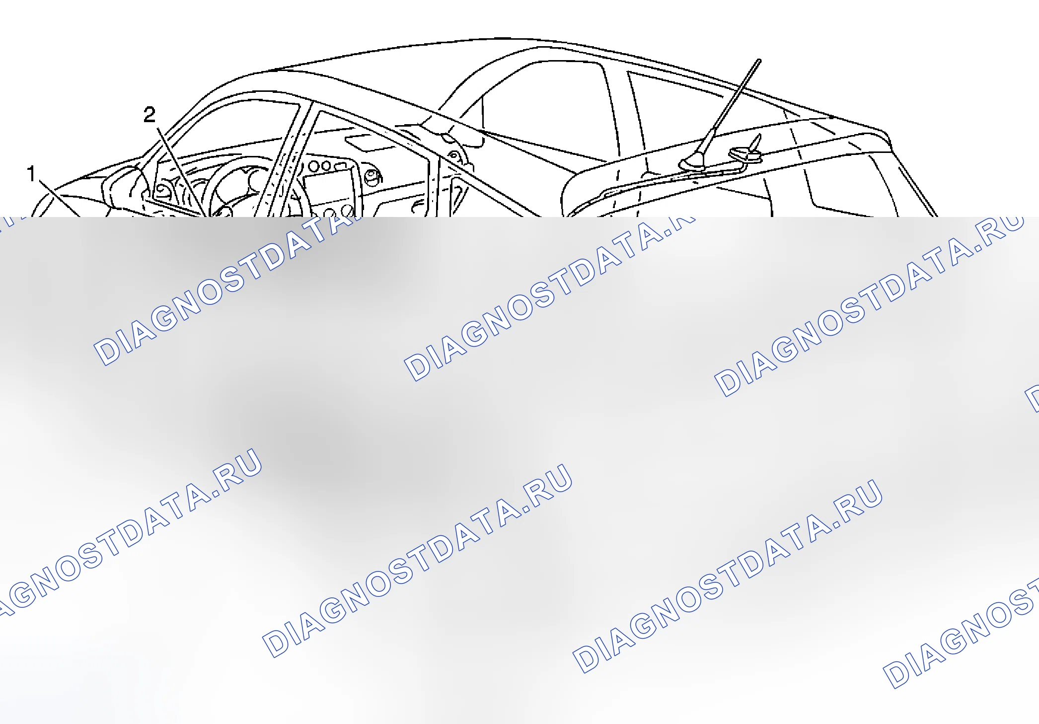 Рис. 4: Виды компонентов сотовой связи. Pontiac Vibe I рестайлинг