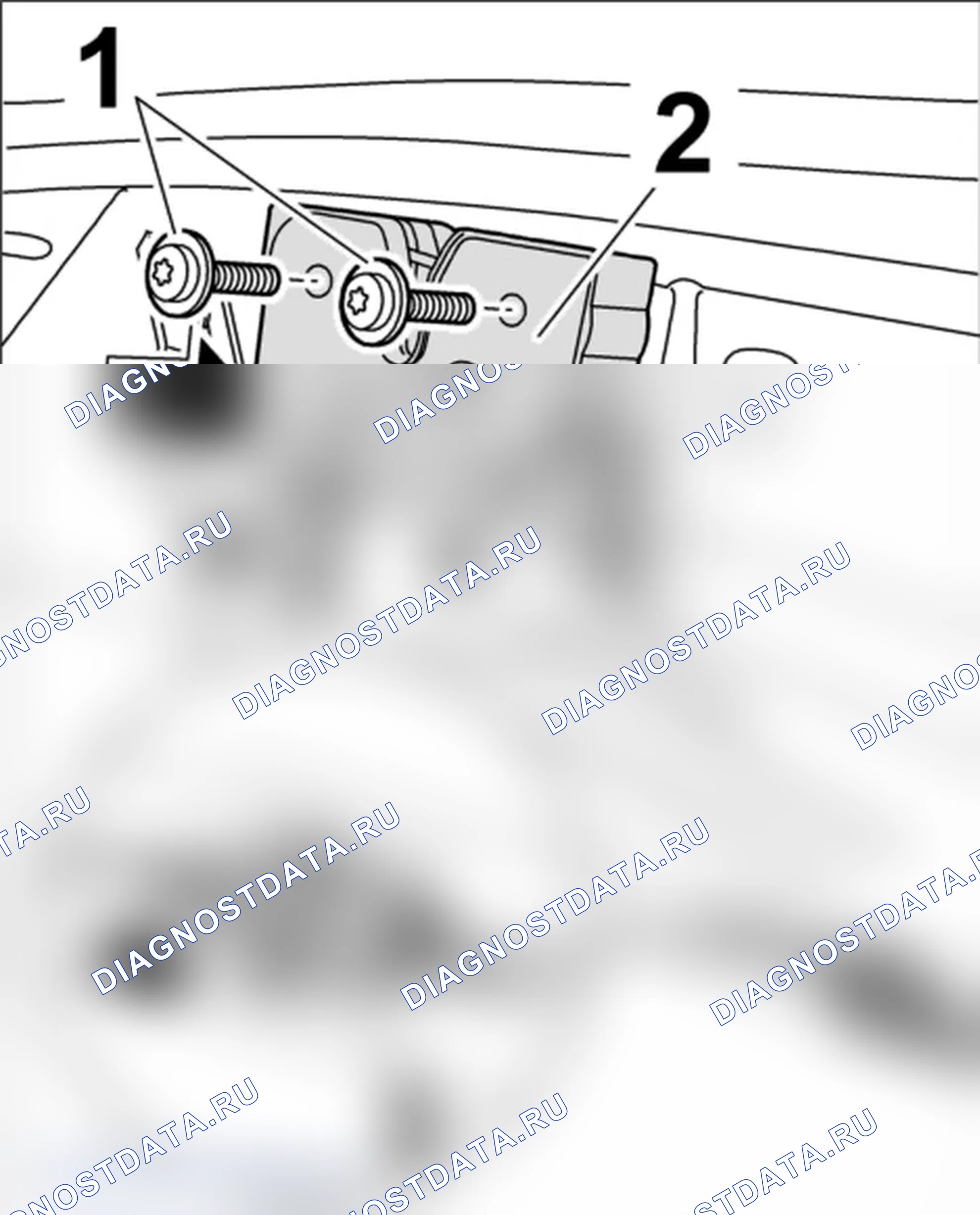Рис. 347: Установка нижней части заднего замка. Porsche Boxster S 987