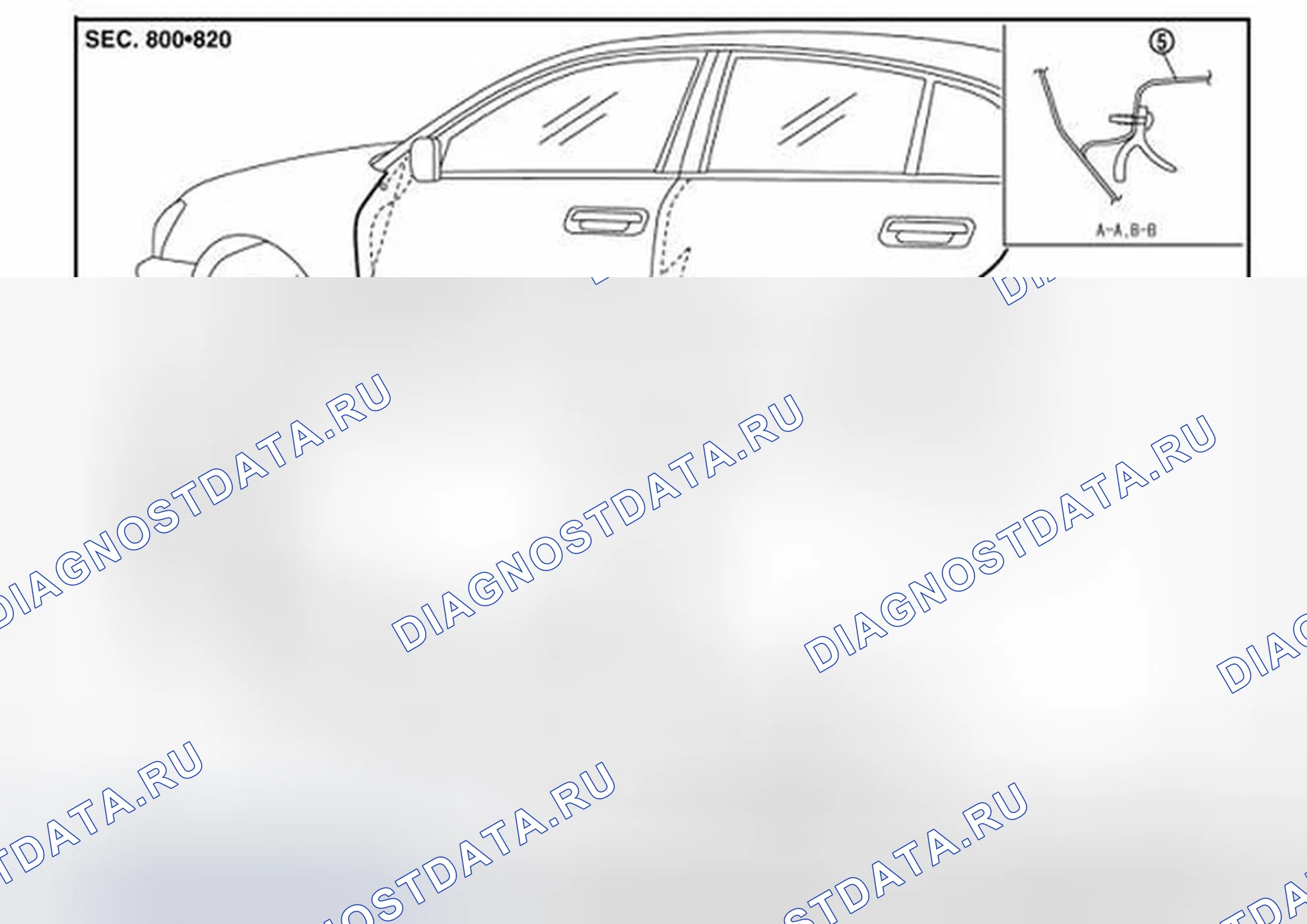 Рис. 39: Расположение компонентов. Infiniti M45 III рестайлинг