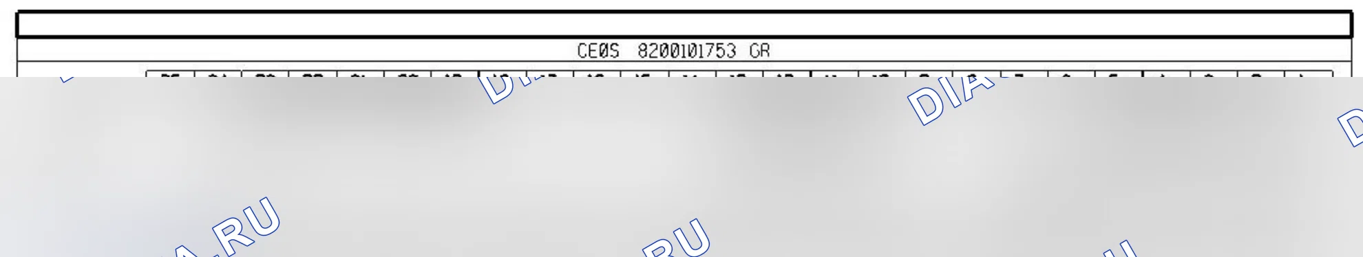 Распиновка разъёма 756 — ЭБУ подушек безопасности и преднатяжителей ремней безопасности. Renault Clio II