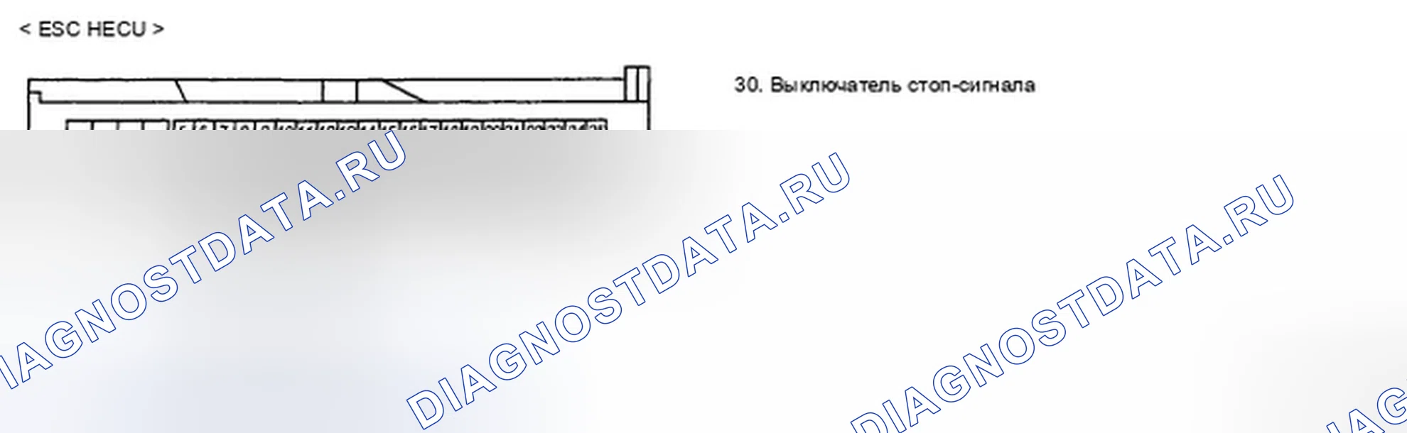 Рис. 50: ПРОВЕРКА СИГНАЛЬНОЙ ЦЕПИ (НАЖАТА ПЕДАЛЬ ТОРМОЗА). Hyundai Elantra IV