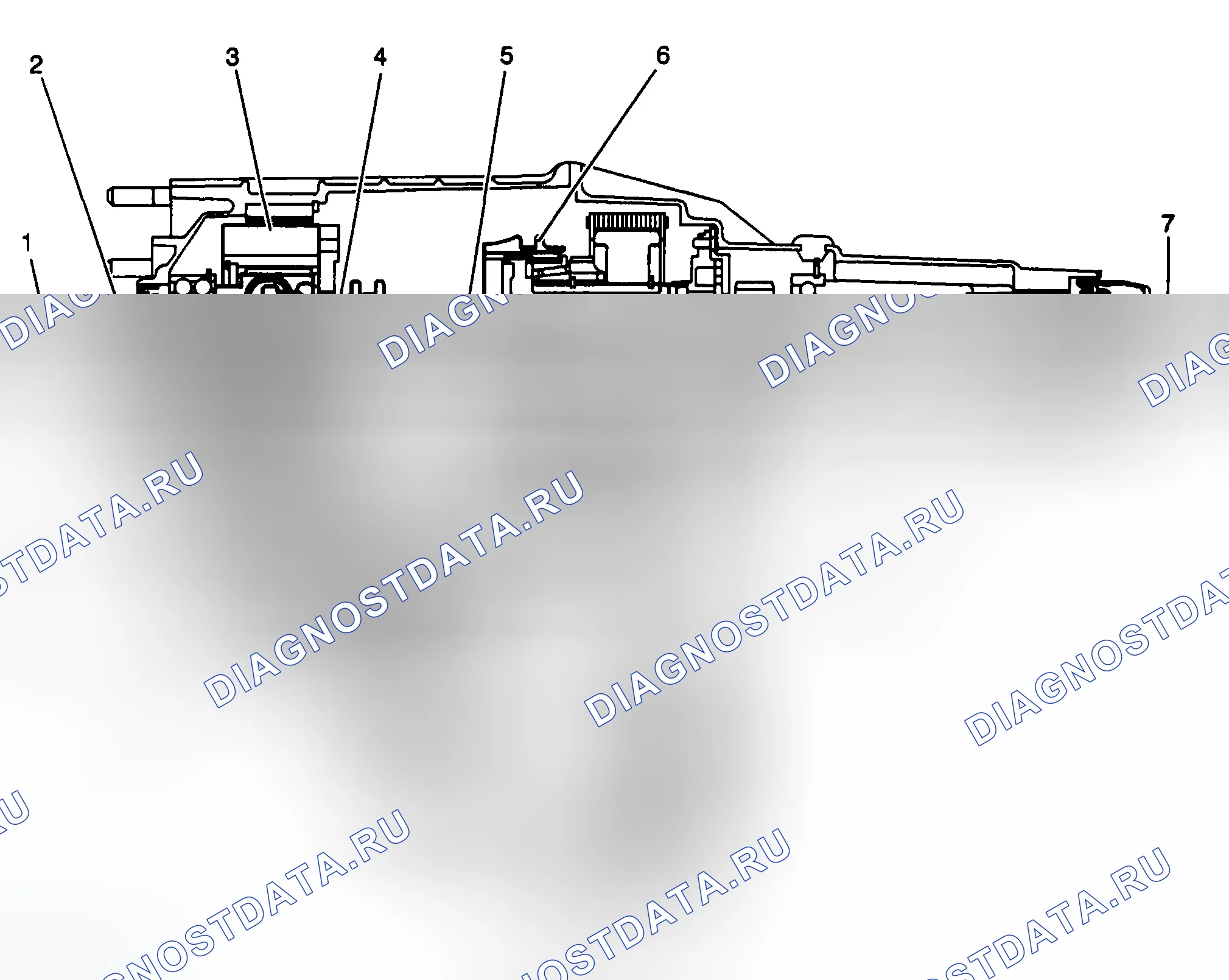 Рис. 739: Поток мощности в режиме 2WD. Chevrolet Silverado 1500 HD 