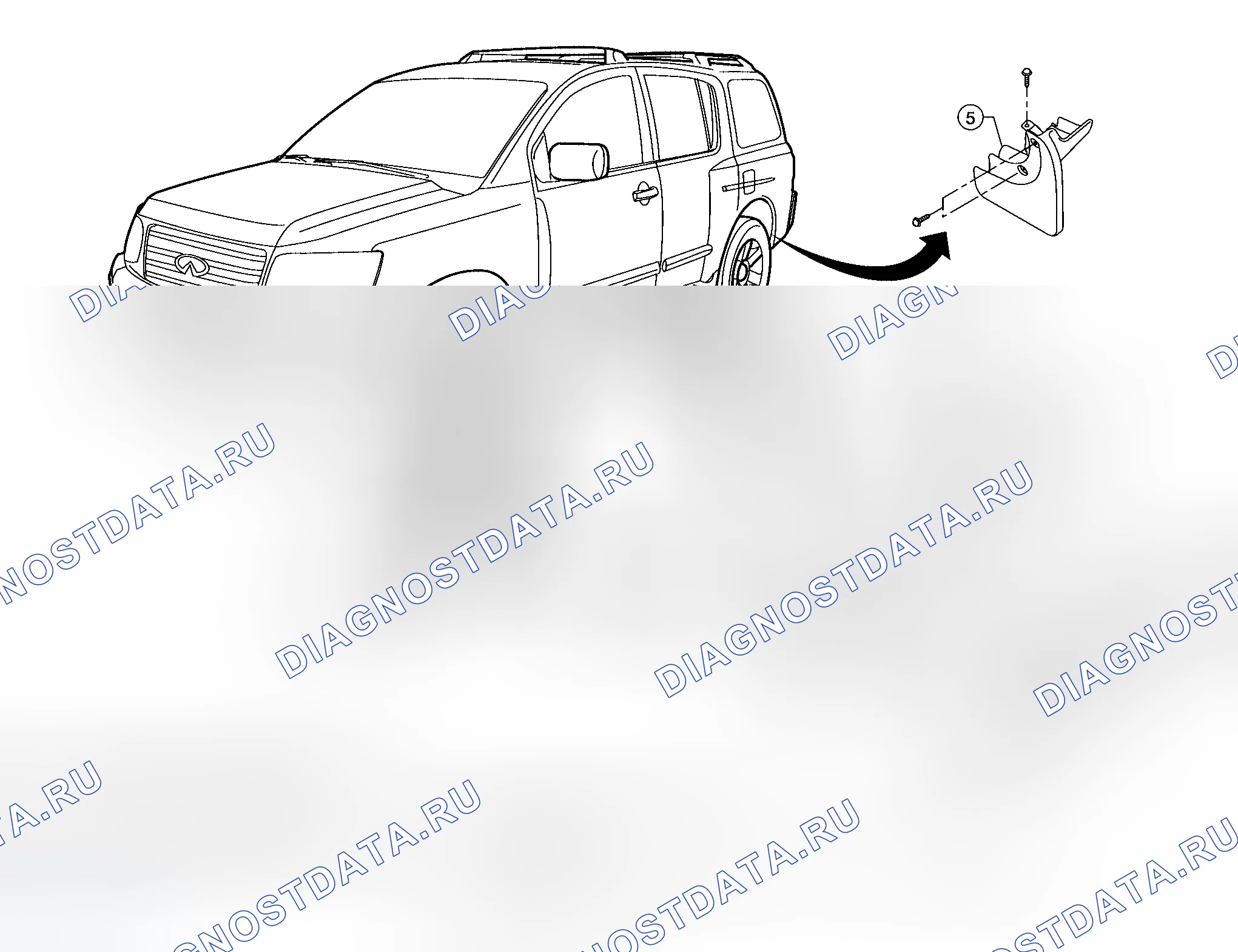 Рис. 11: Демонтаж и монтаж. Infiniti QX56 I