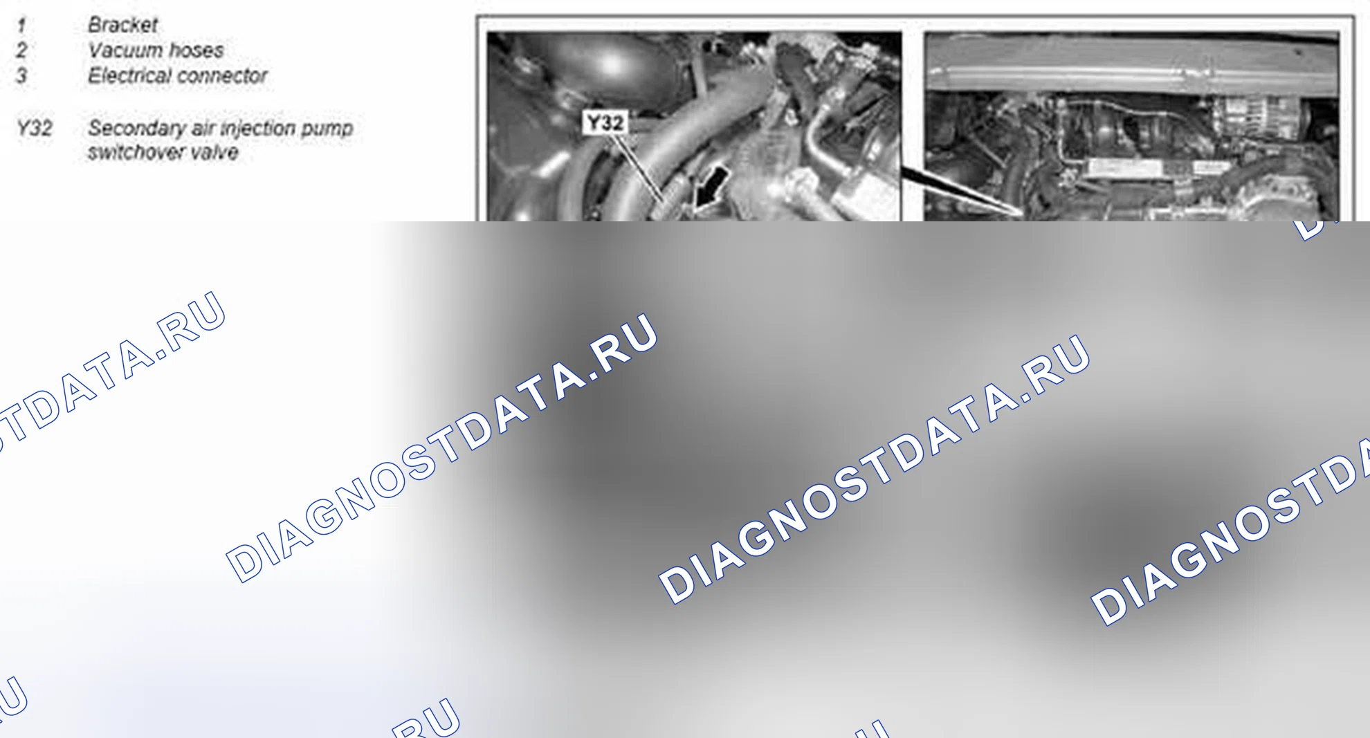 Рис. 34: Демонтаж / монтаж переключающего клапана насоса закачки вторичного воздуха - AR14.30-P-8100MCU. Kia Soul I