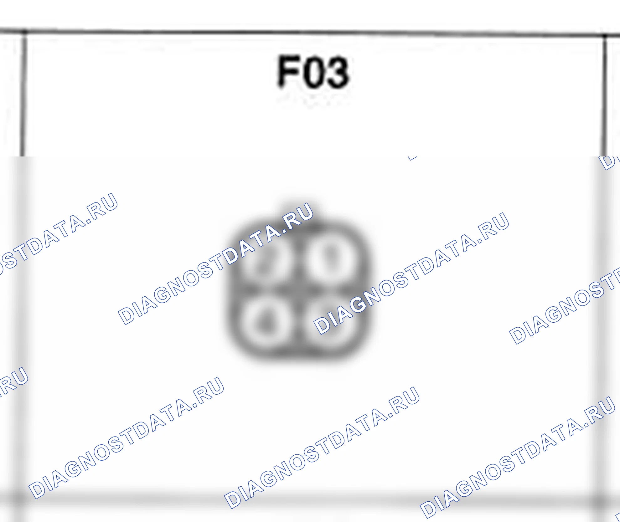 Распиновка разъёма F03 — основного жгута. Hyundai Accent LC