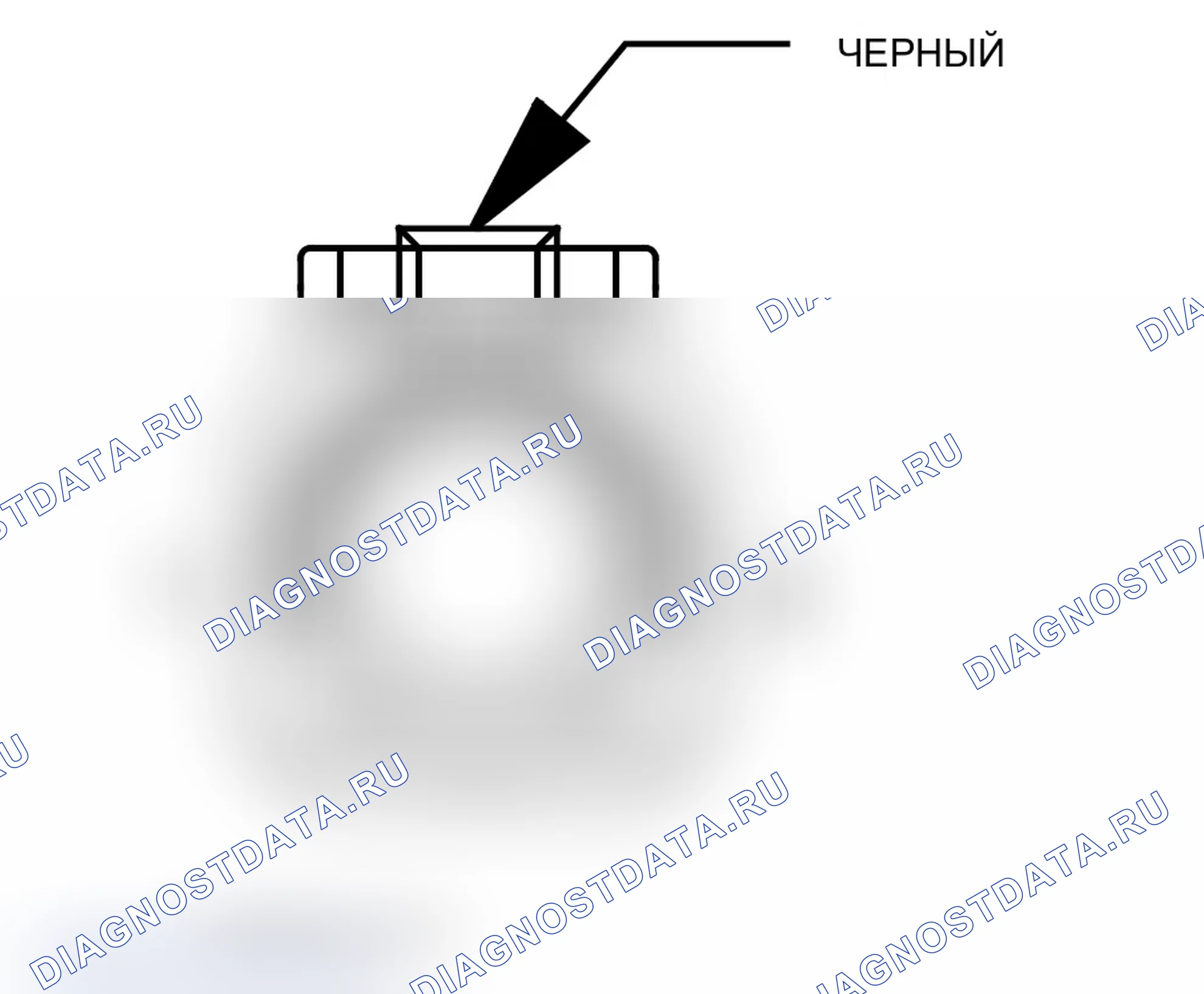 Рис. 50: Вид с торца антенного разъема (C2). Chrysler Crossfire I final